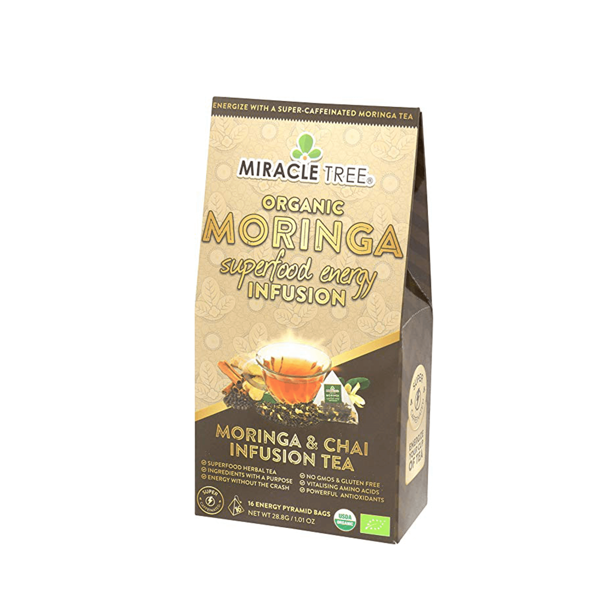 Moringa Energy Tea, Chai by Miracle Tree