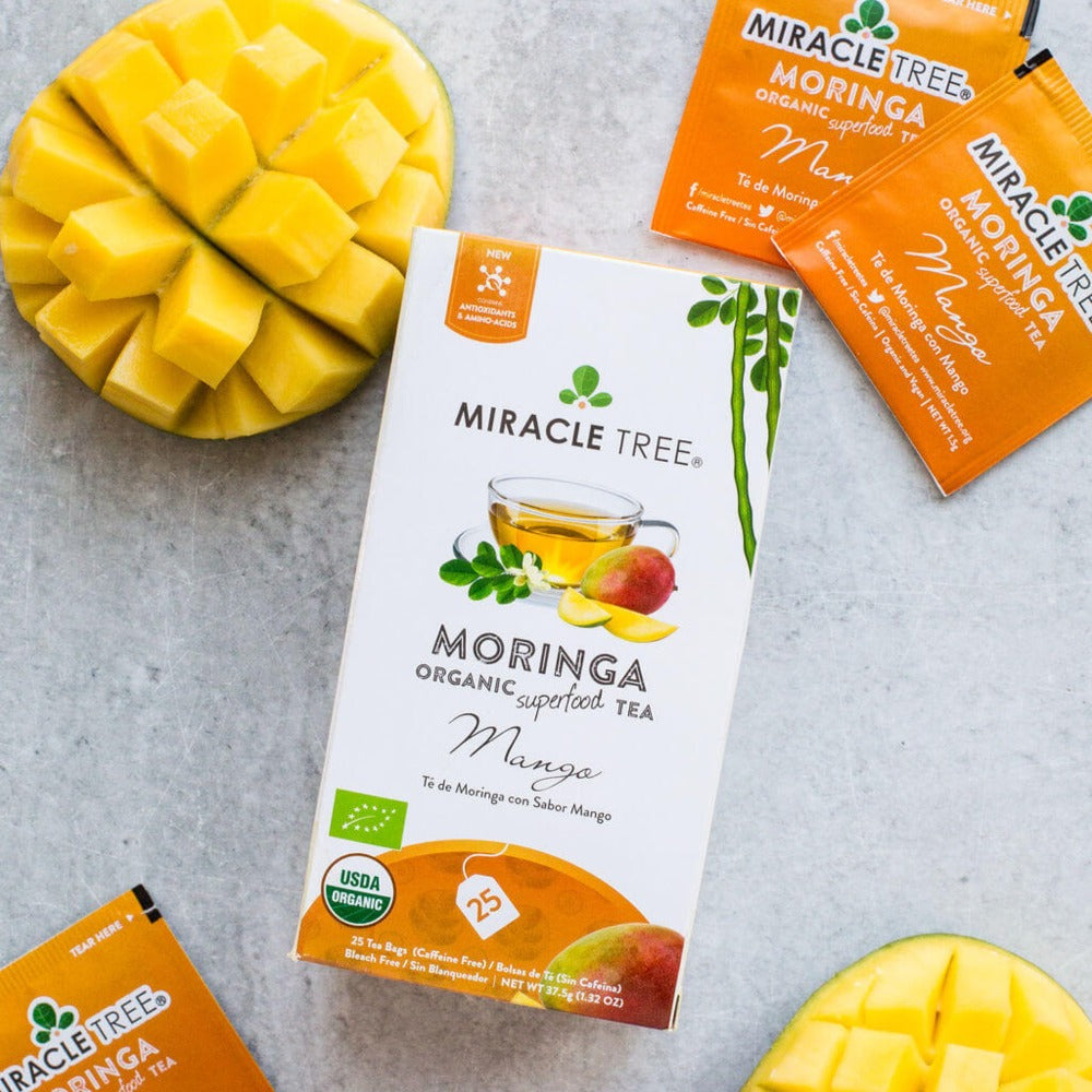 Organic Moringa Tea, Mango by Miracle Tree