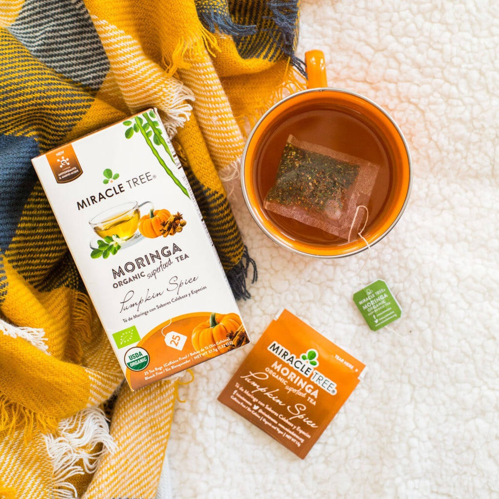 Organic Moringa Tea, Pumpkin Spice by Miracle Tree