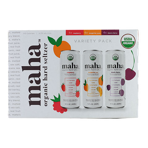 Maha Organic Seltzer Variety Pack by CraftShack Liquor Store