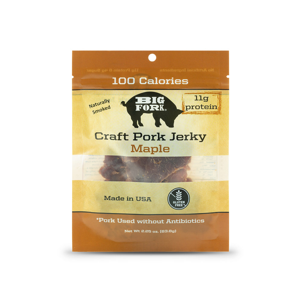 Craft Pork Jerky - 1 Case (8 X 2.25 oz. packs) by Big Fork Brands