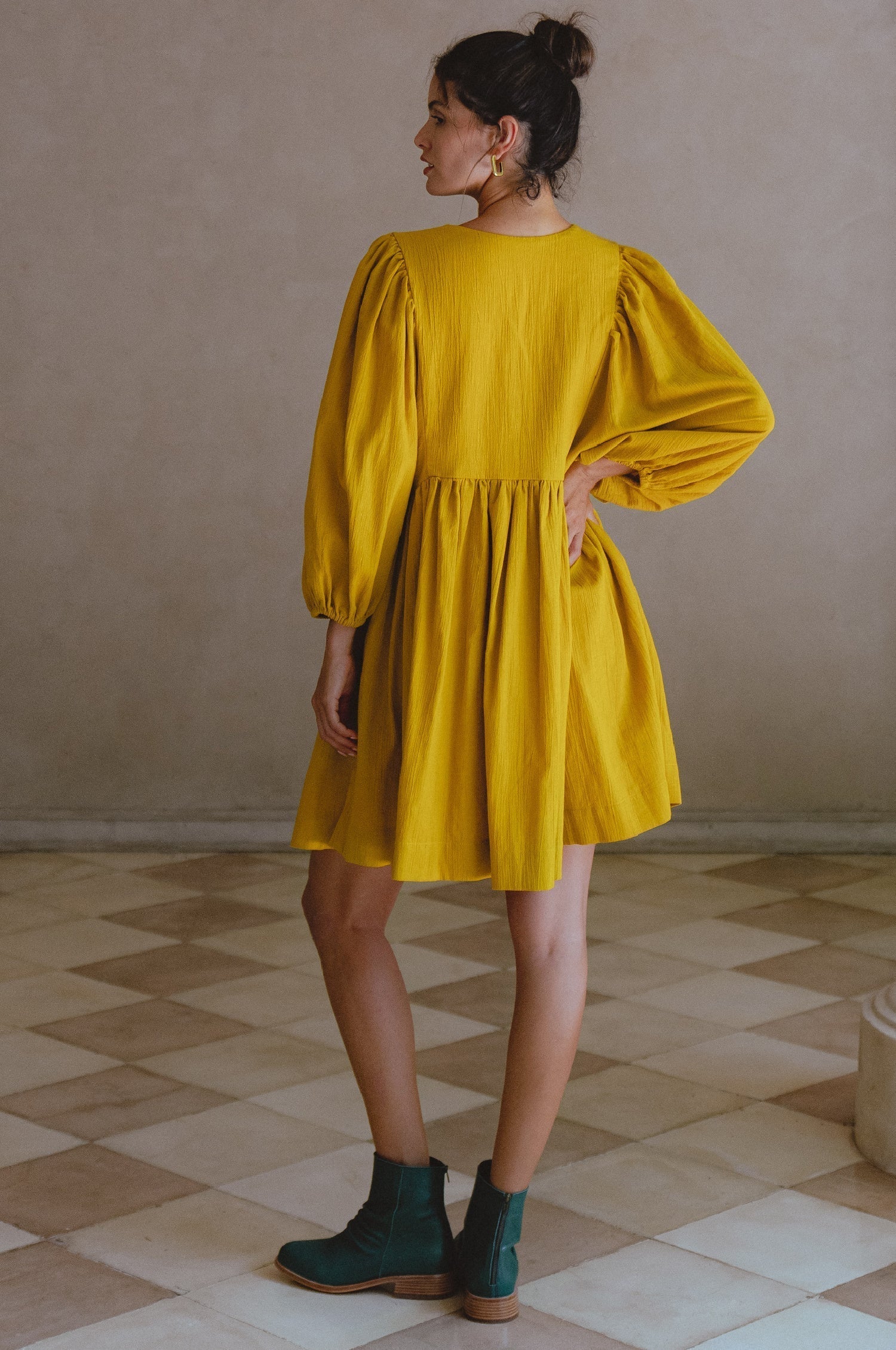 Maribelle Baby Doll Linen Dress by Bali ELF