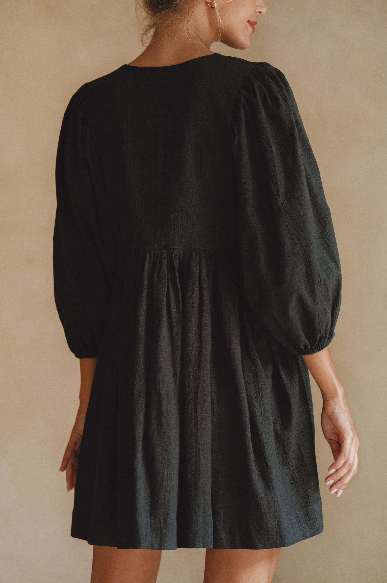 Maribelle Baby Doll Linen Dress by Bali ELF