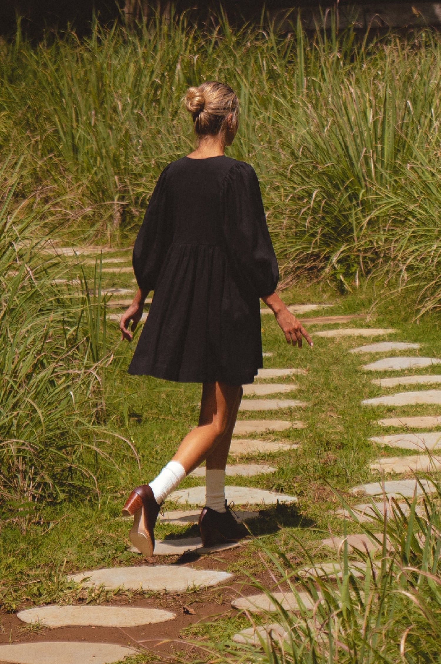 Maribelle Baby Doll Linen Dress by Bali ELF