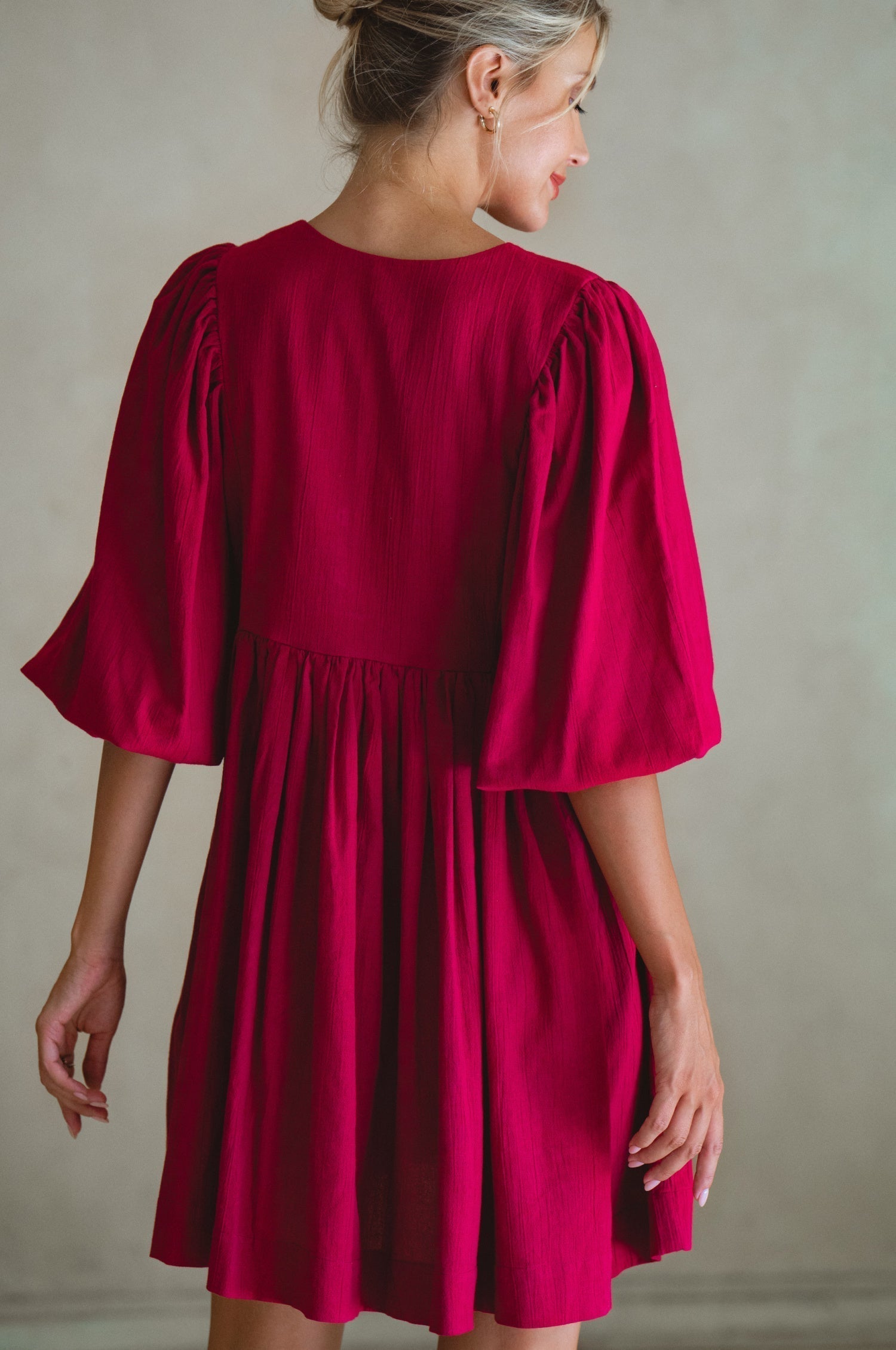 Maribelle Baby Doll Linen Dress by Bali ELF