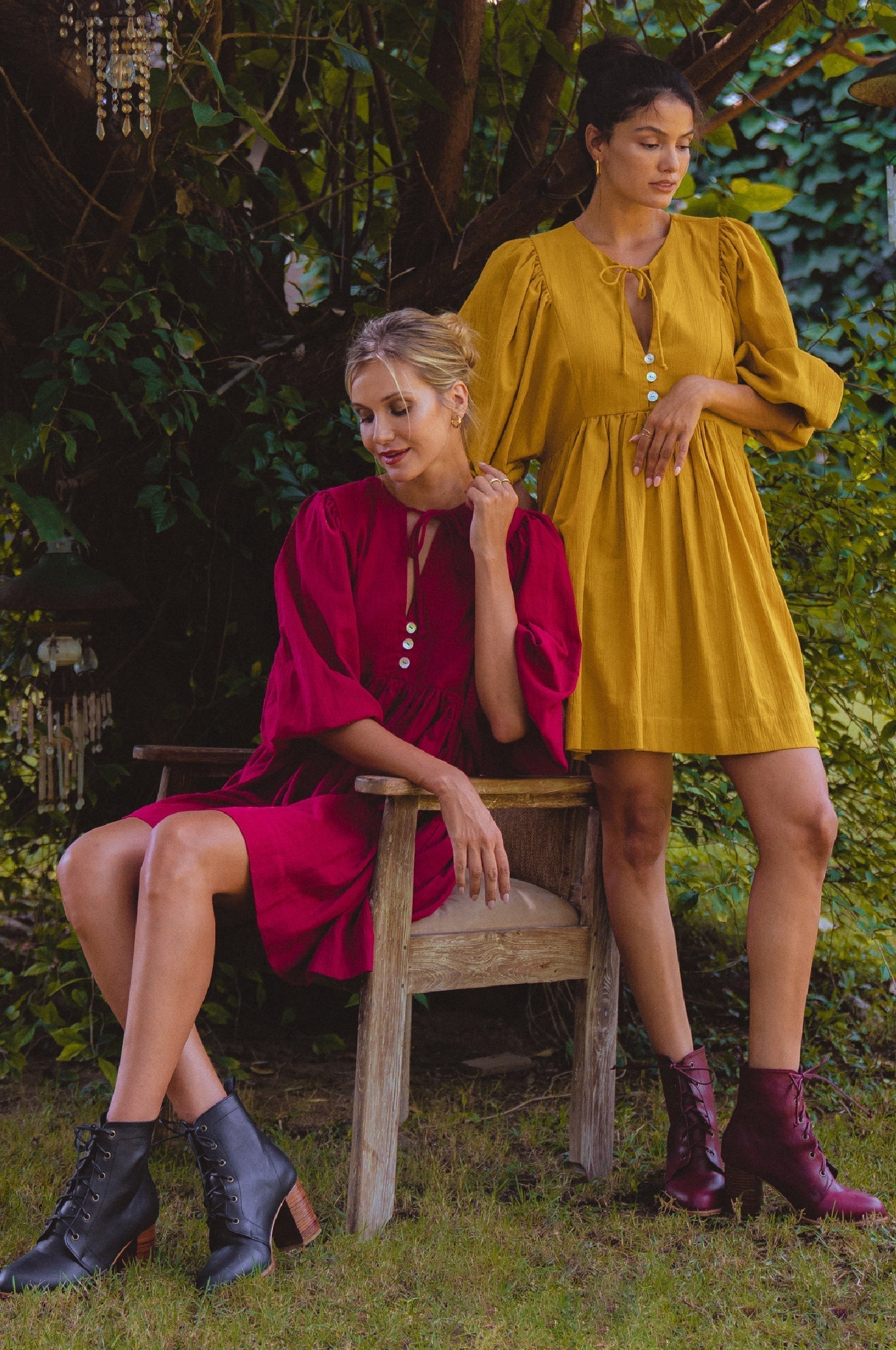 Maribelle Baby Doll Linen Dress by Bali ELF