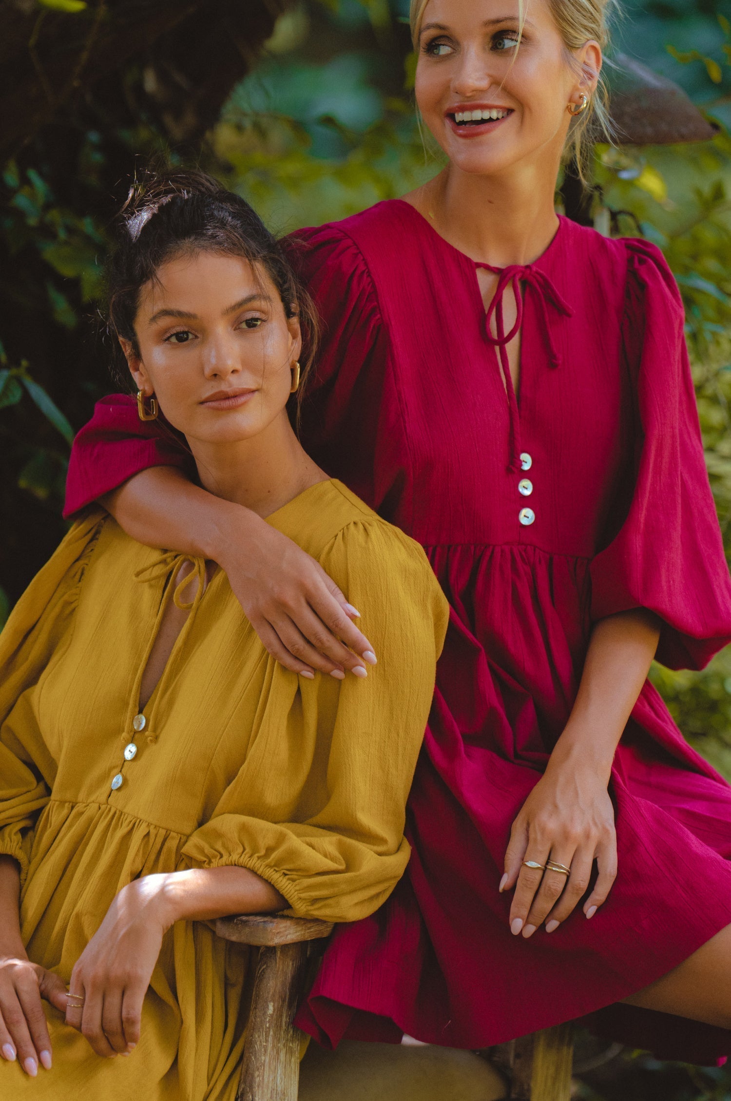 Maribelle Baby Doll Linen Dress by Bali ELF