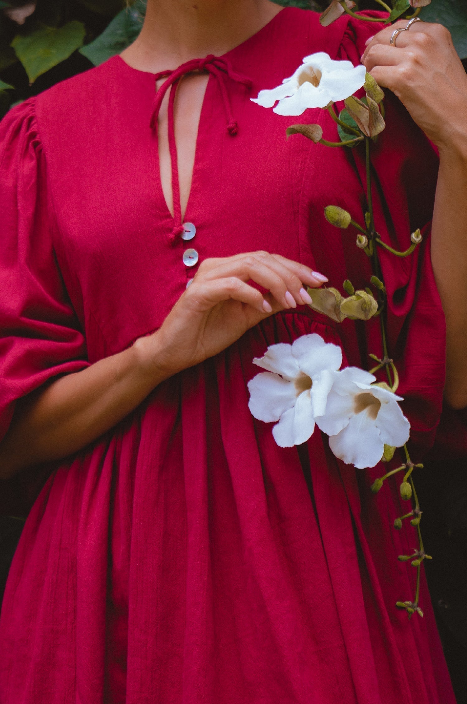 Maribelle Baby Doll Linen Dress by Bali ELF