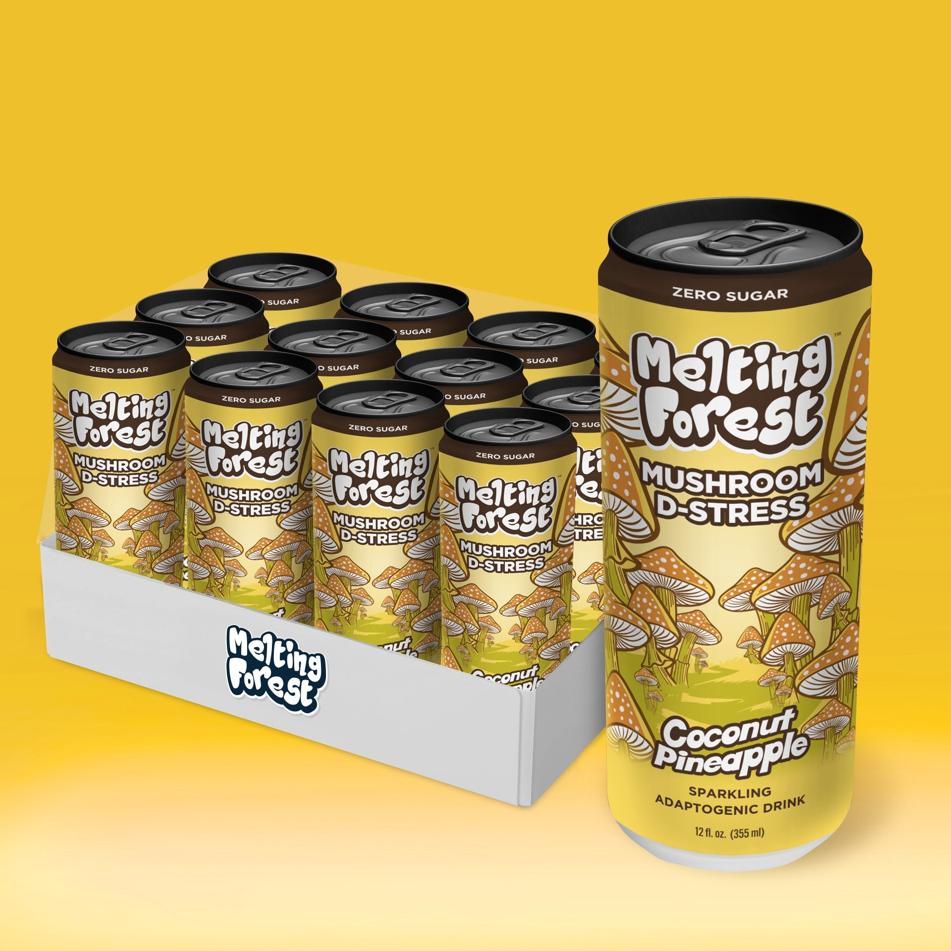 Mushroom D-Stress Drink 12 Pack by Melting Forest