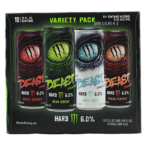 Monster The Beast Unleashed  Variety Pack Hard Selzer by CraftShack Liquor Store