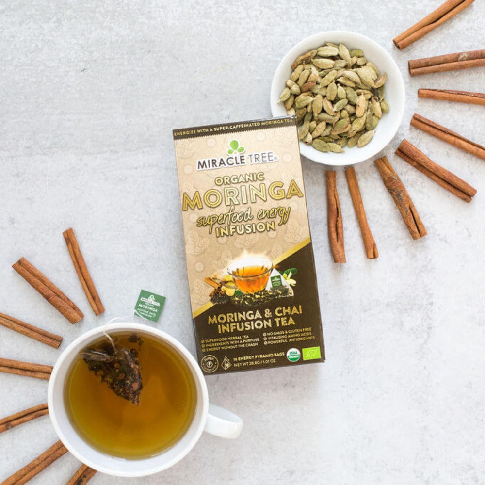 Moringa Energy Tea, Chai by Miracle Tree