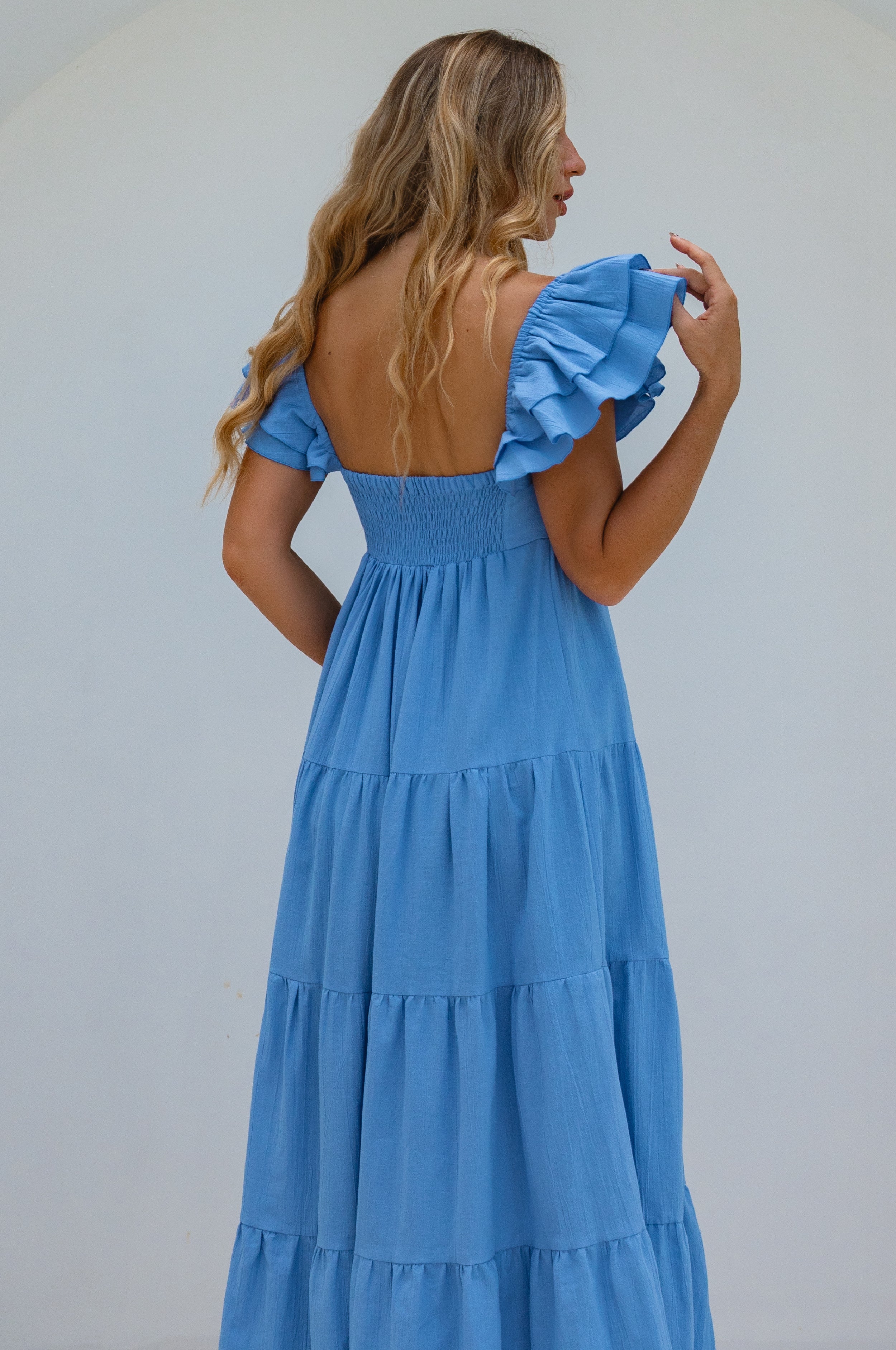 Nymph Bohemian Linen Maxi Dress by Bali ELF