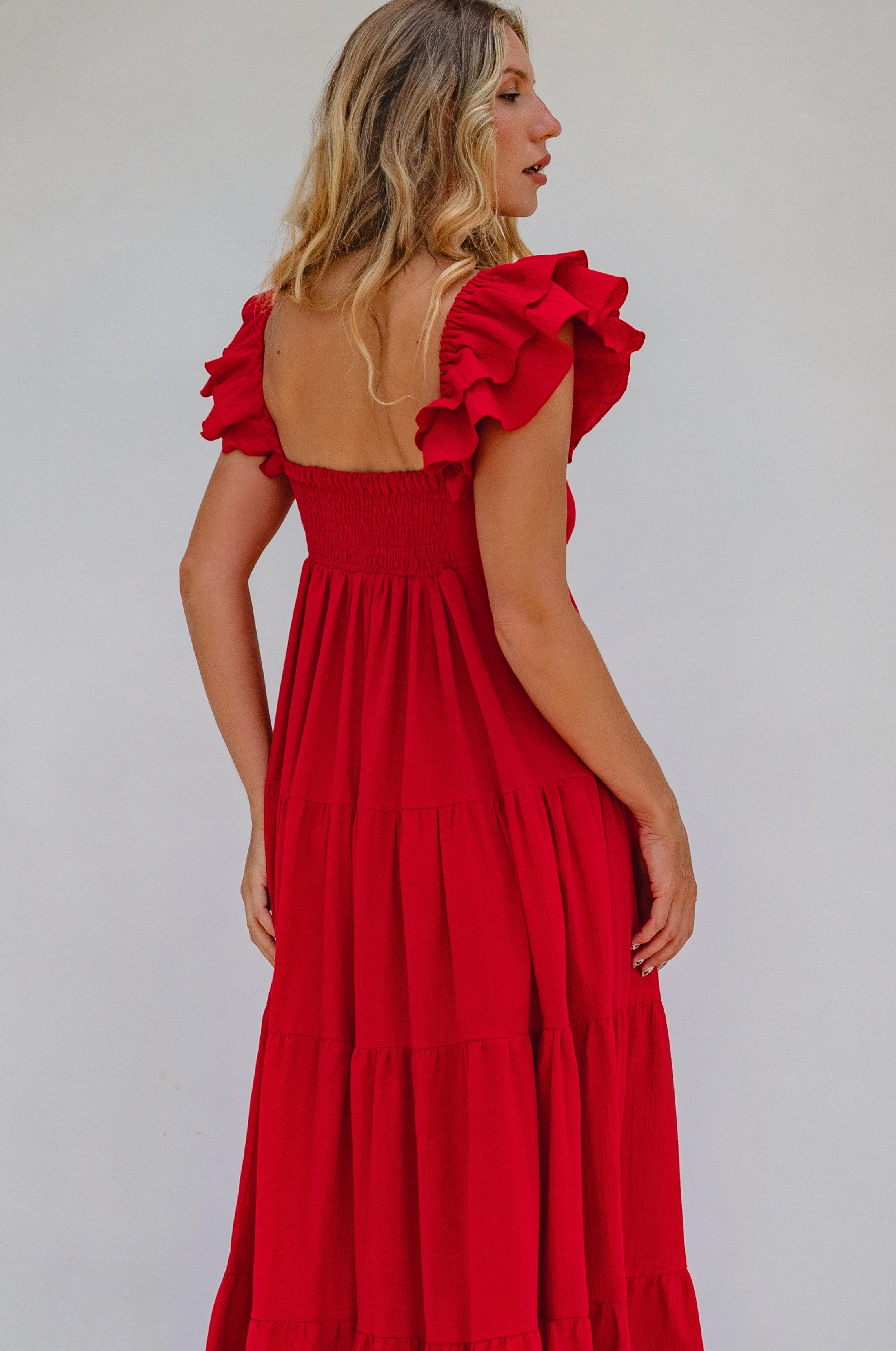 Nymph Bohemian Linen Maxi Dress by Bali ELF