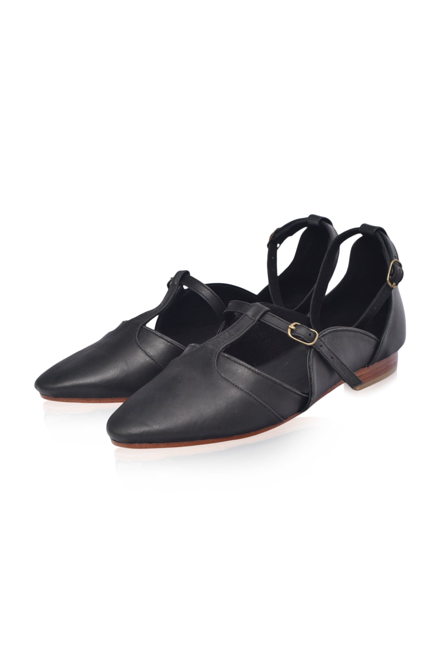 On The Go Leather Ballet Flats by Bali ELF