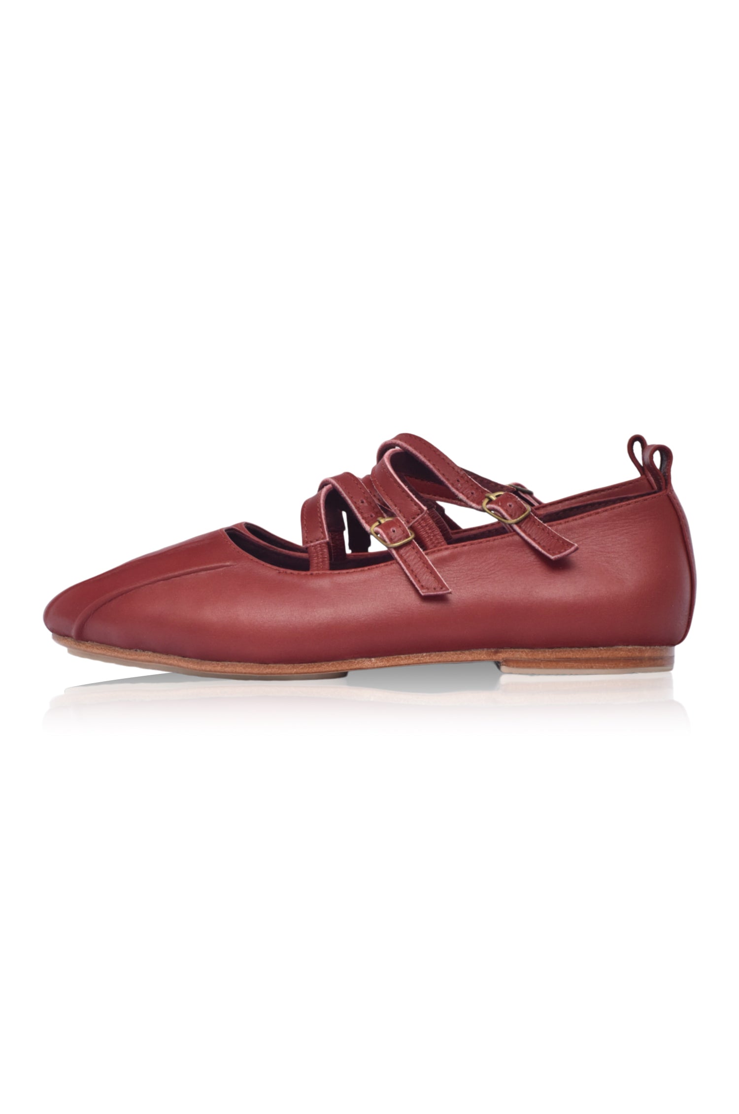 Obsession Criss Cross Leather Flats by Bali ELF