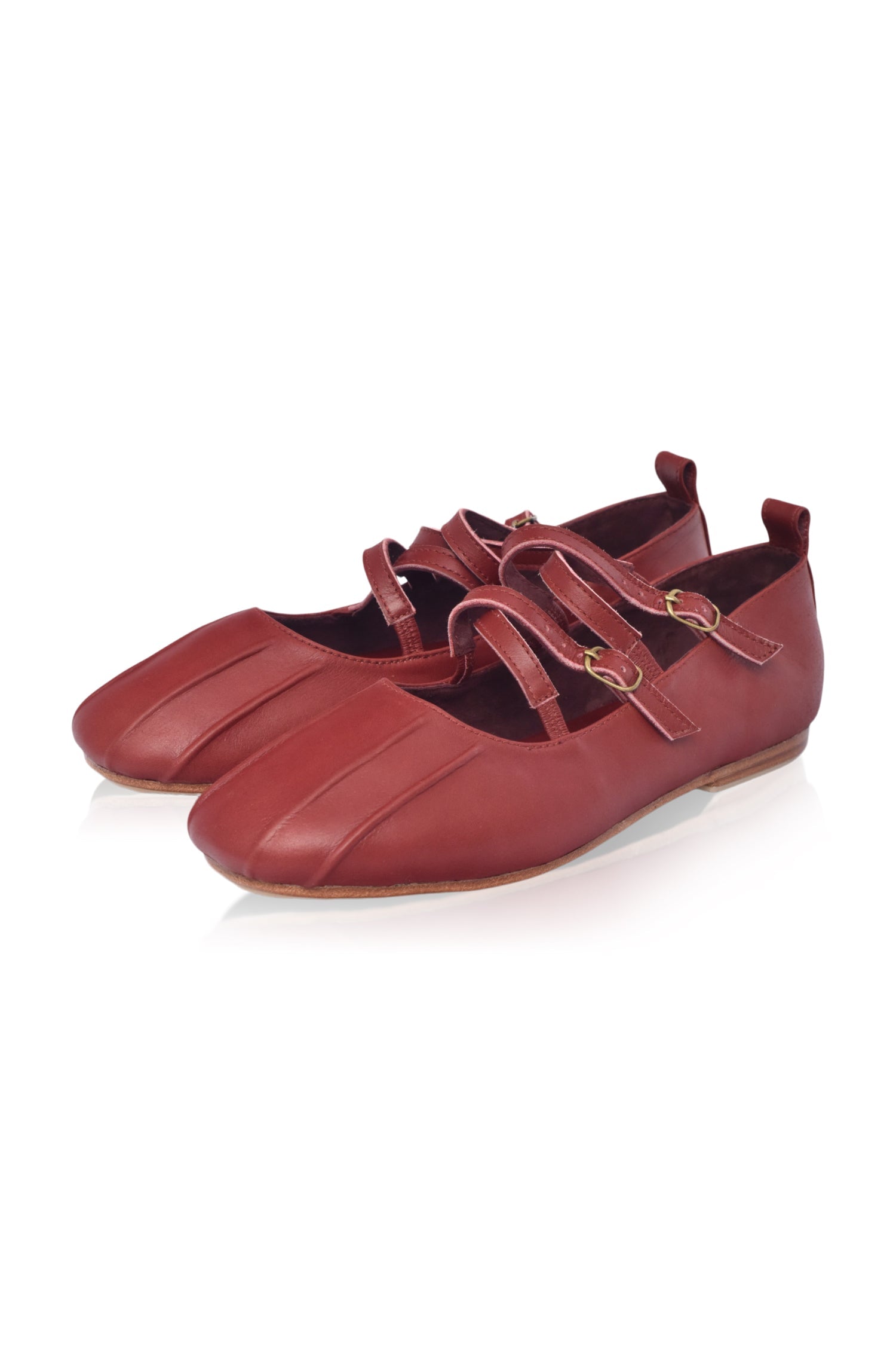Obsession Criss Cross Leather Flats by Bali ELF