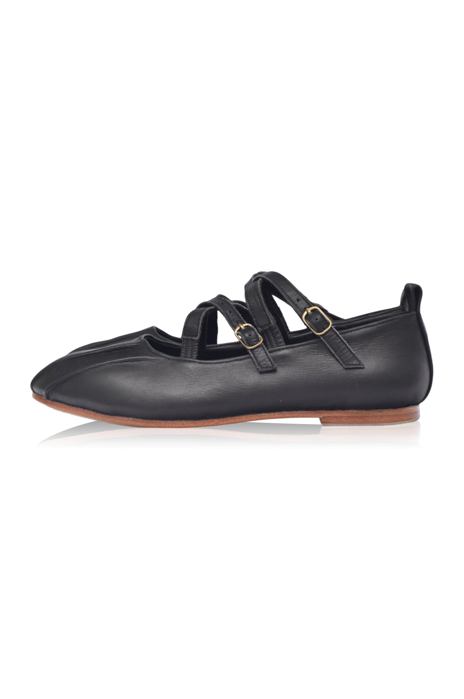 Obsession Criss Cross Leather Flats by Bali ELF