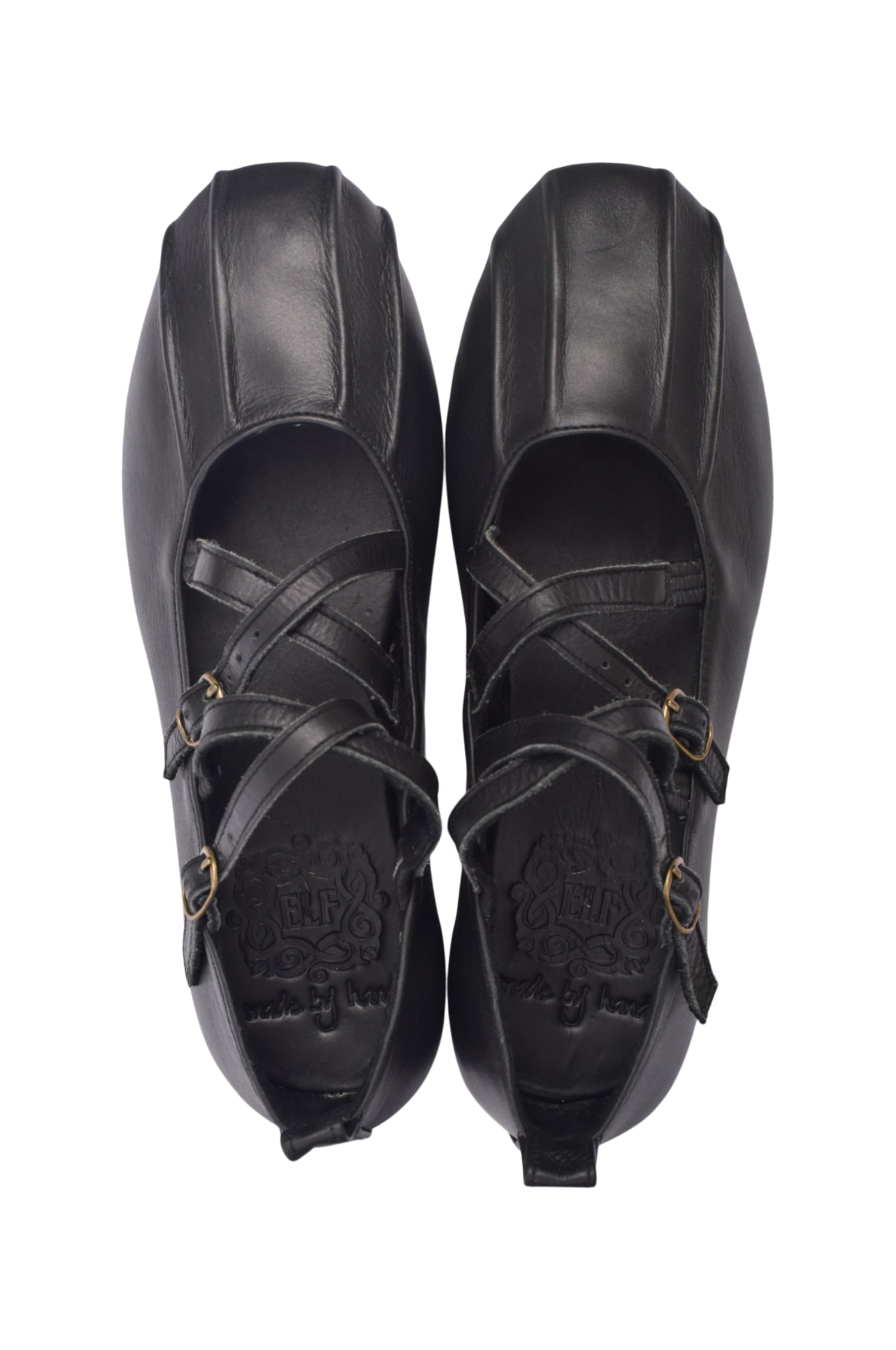 Obsession Criss Cross Leather Flats by Bali ELF