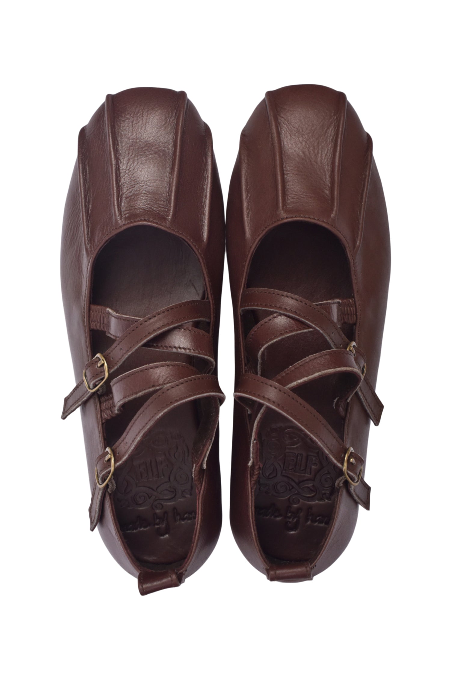 Obsession Criss Cross Leather Flats by Bali ELF