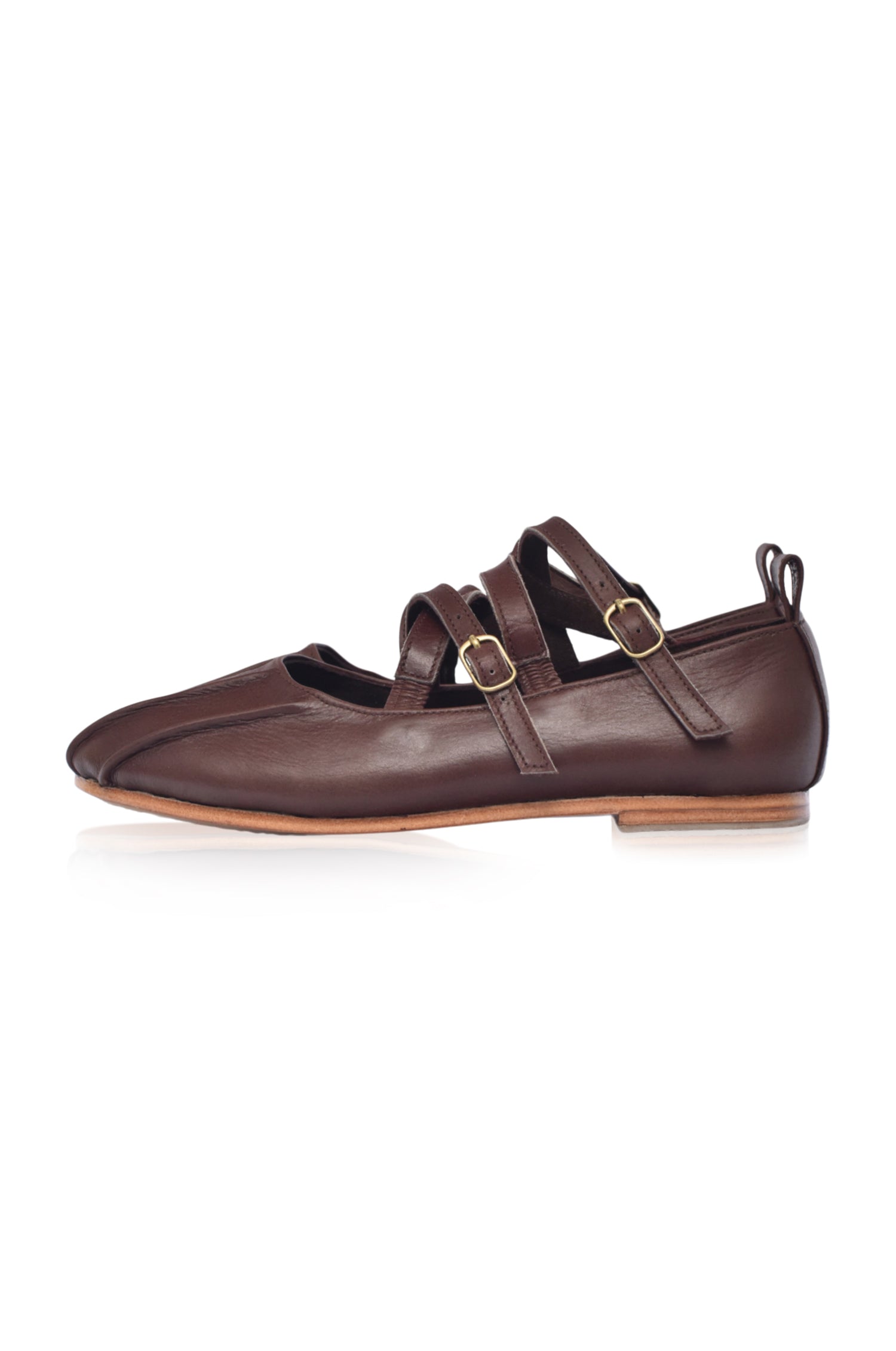 Obsession Criss Cross Leather Flats by Bali ELF