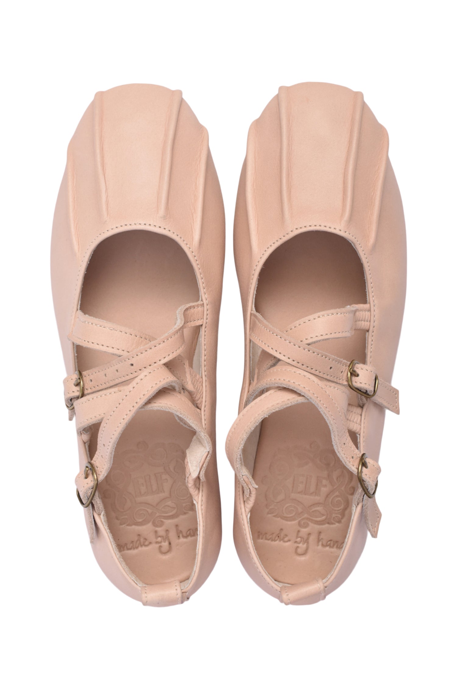 Obsession Criss Cross Leather Flats by Bali ELF