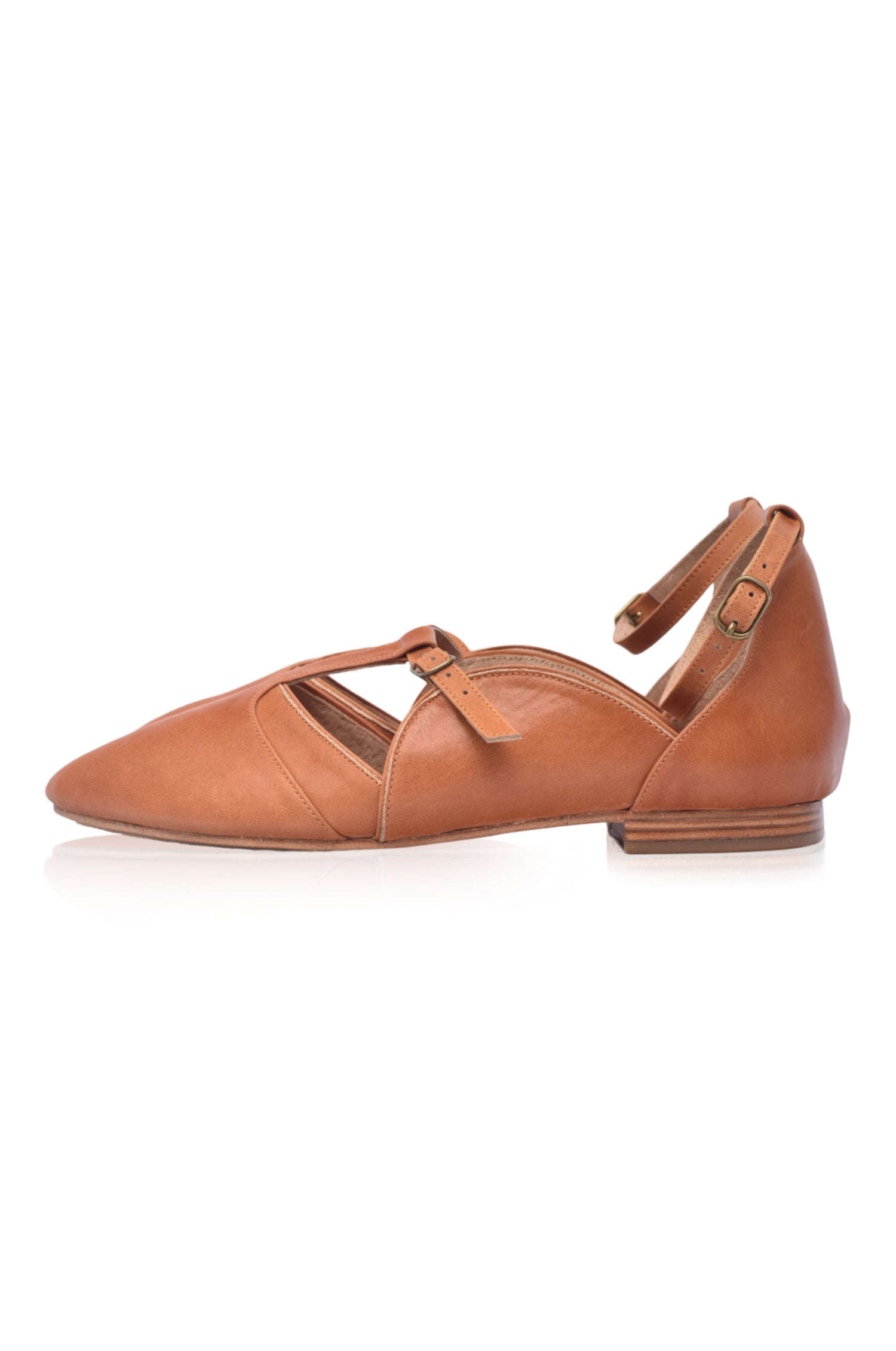 On The Go Leather Ballet Flats by Bali ELF