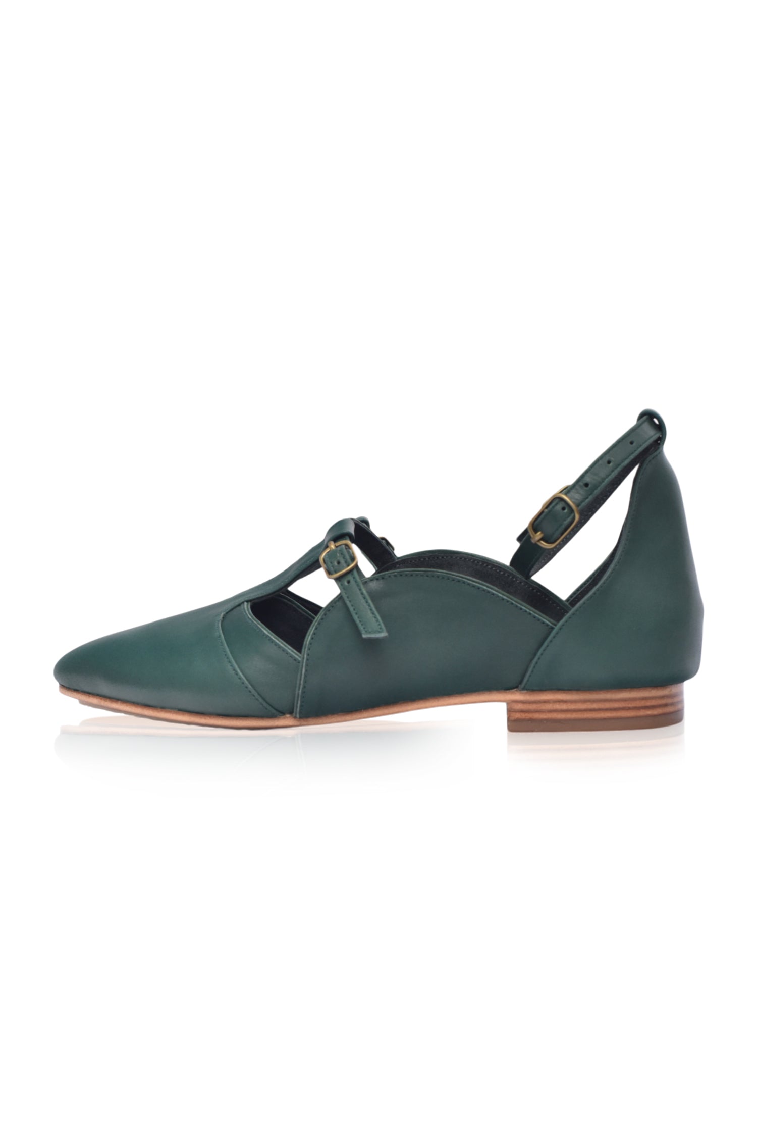 On The Go Leather Ballet Flats by Bali ELF