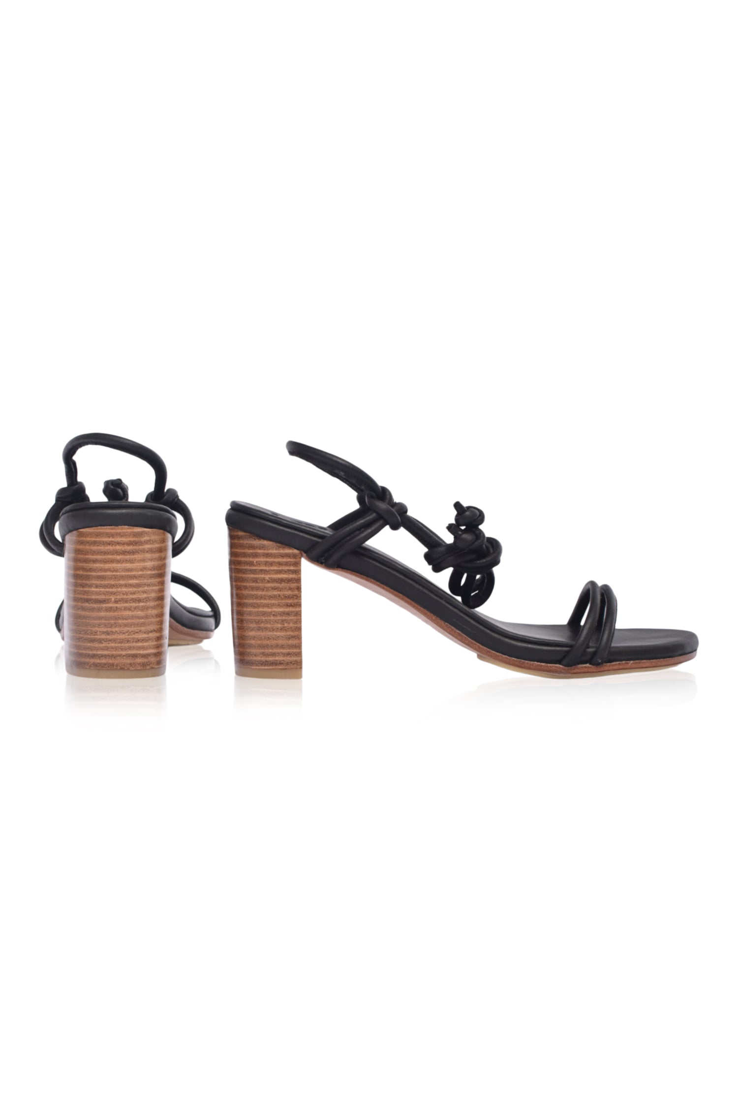 Ophelia Block Heel Wrap Sandals by Bali ELF