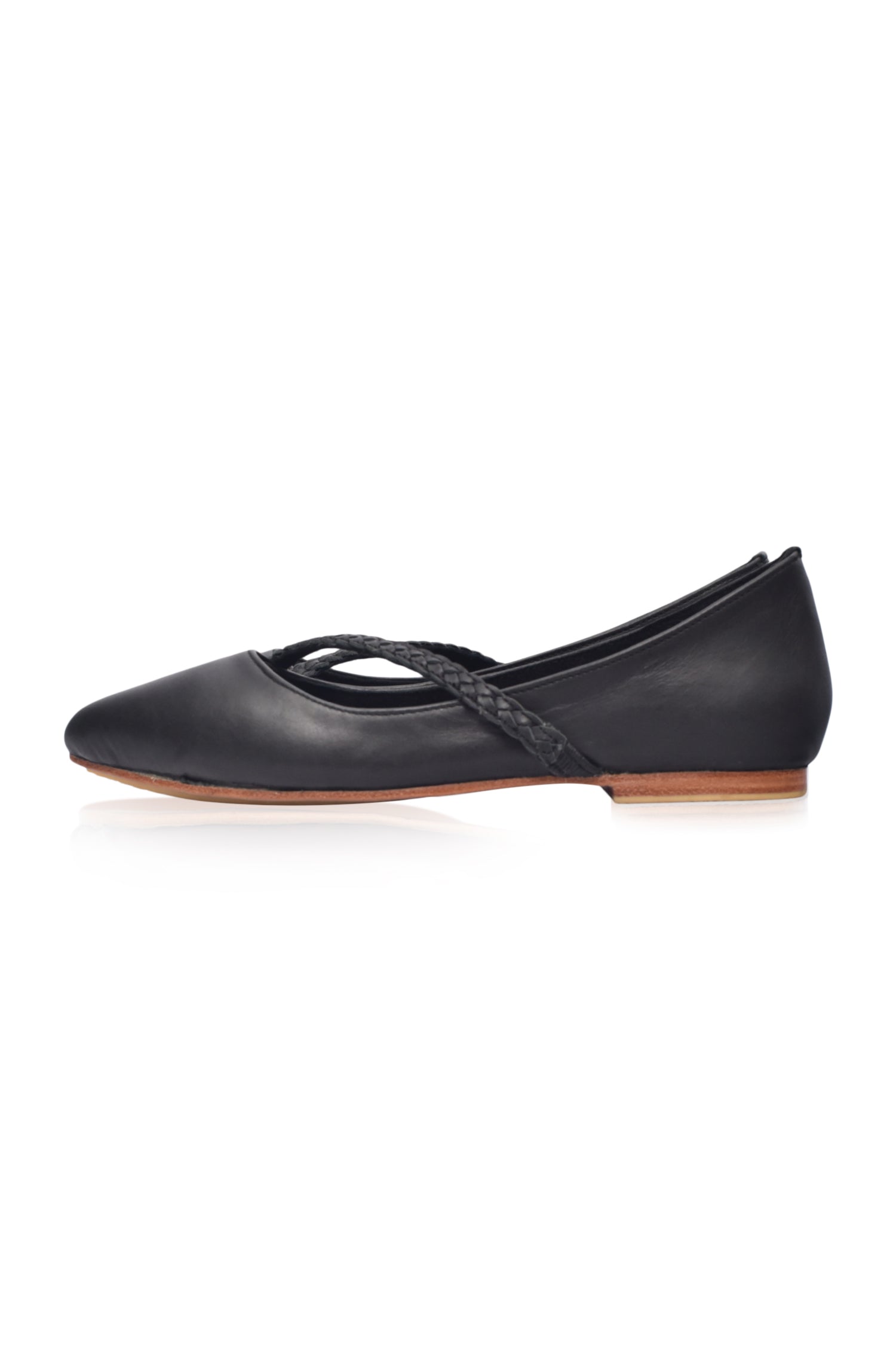 Orenda Elegant Leather Ballet Flats by Bali ELF