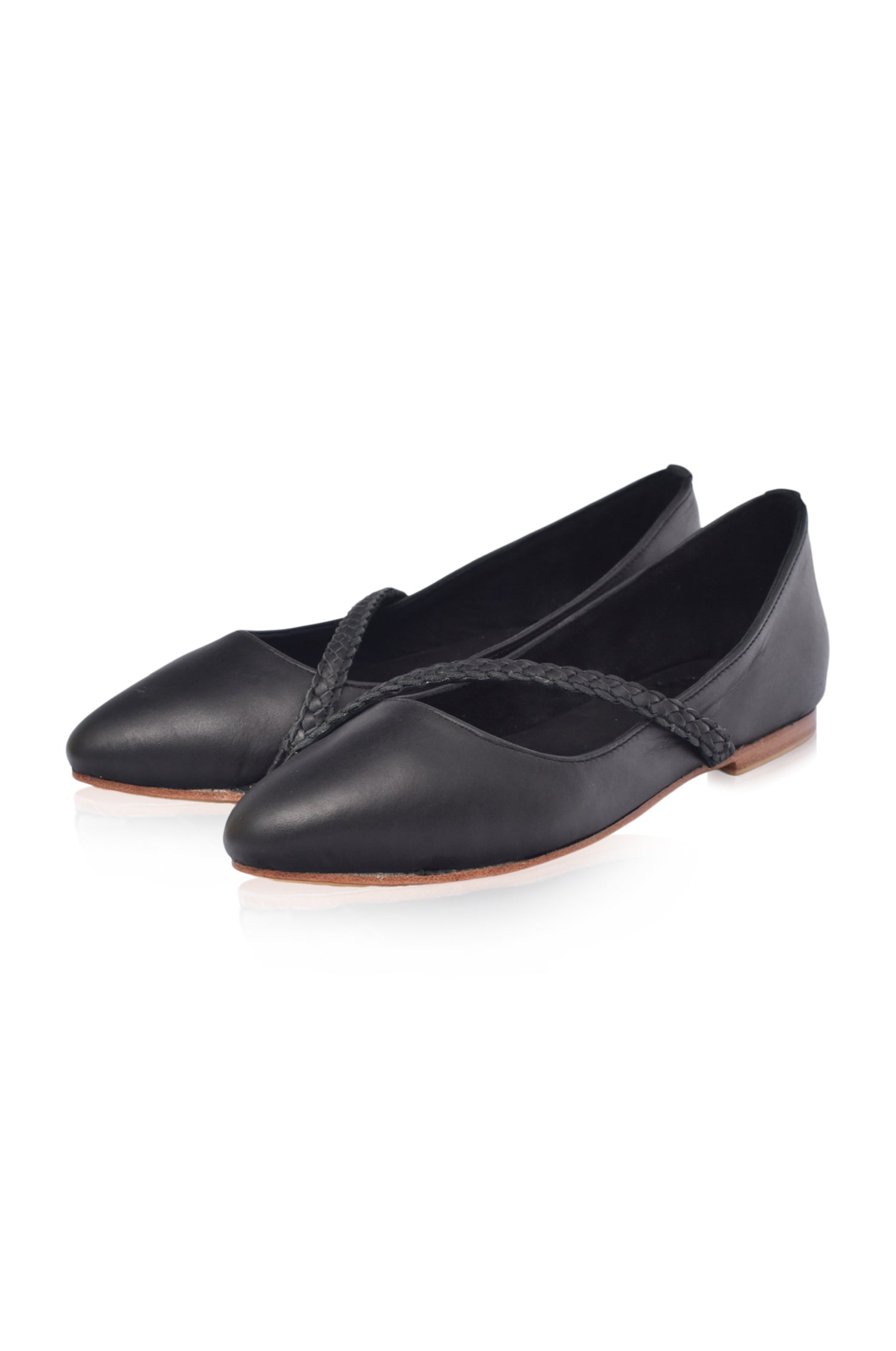 Orenda Elegant Leather Ballet Flats by Bali ELF
