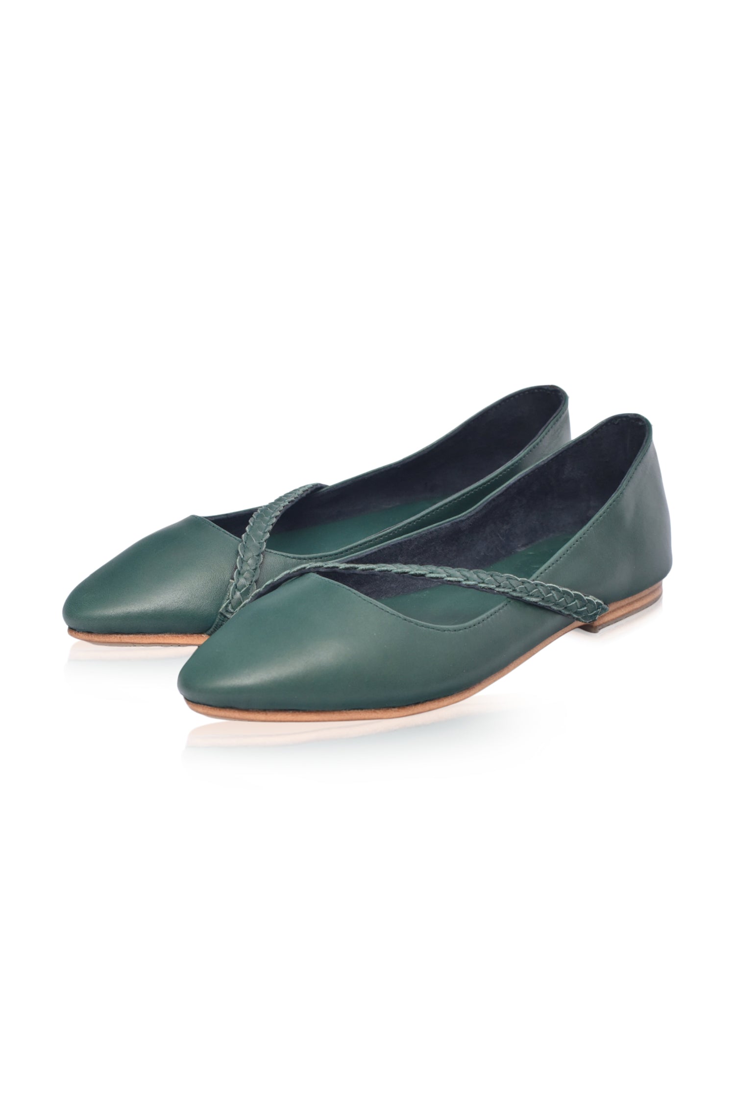 Orenda Elegant Leather Ballet Flats by Bali ELF