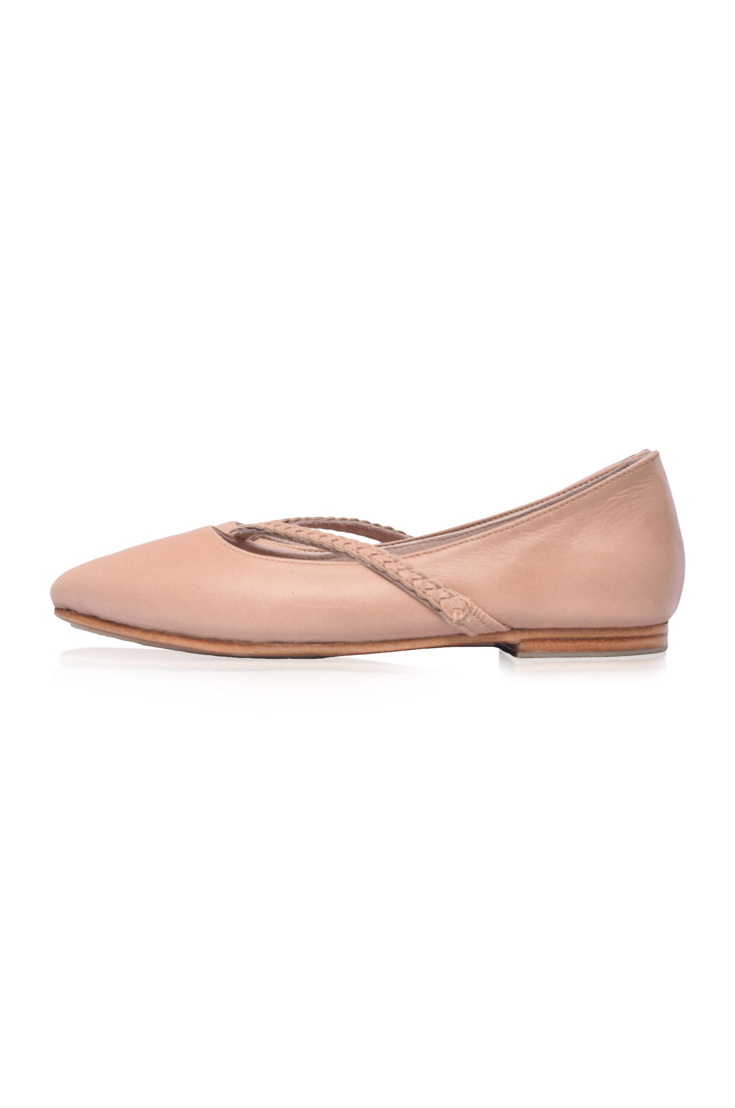 Orenda Elegant Leather Ballet Flats by Bali ELF