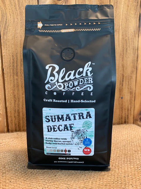 Sumatra Decaf | Naturally Grown | Swiss Water Process | Dark Roast by Black Powder Coffee