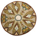  27" Extra Large Sand Fleur Plate Woven Wall Art Plate by Kazi Goods - Wholesale Kazi Goods - Wholesale Perfumarie