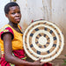  Ugandan Raffia Plate IV by Kazi Goods - Wholesale Kazi Goods - Wholesale Perfumarie