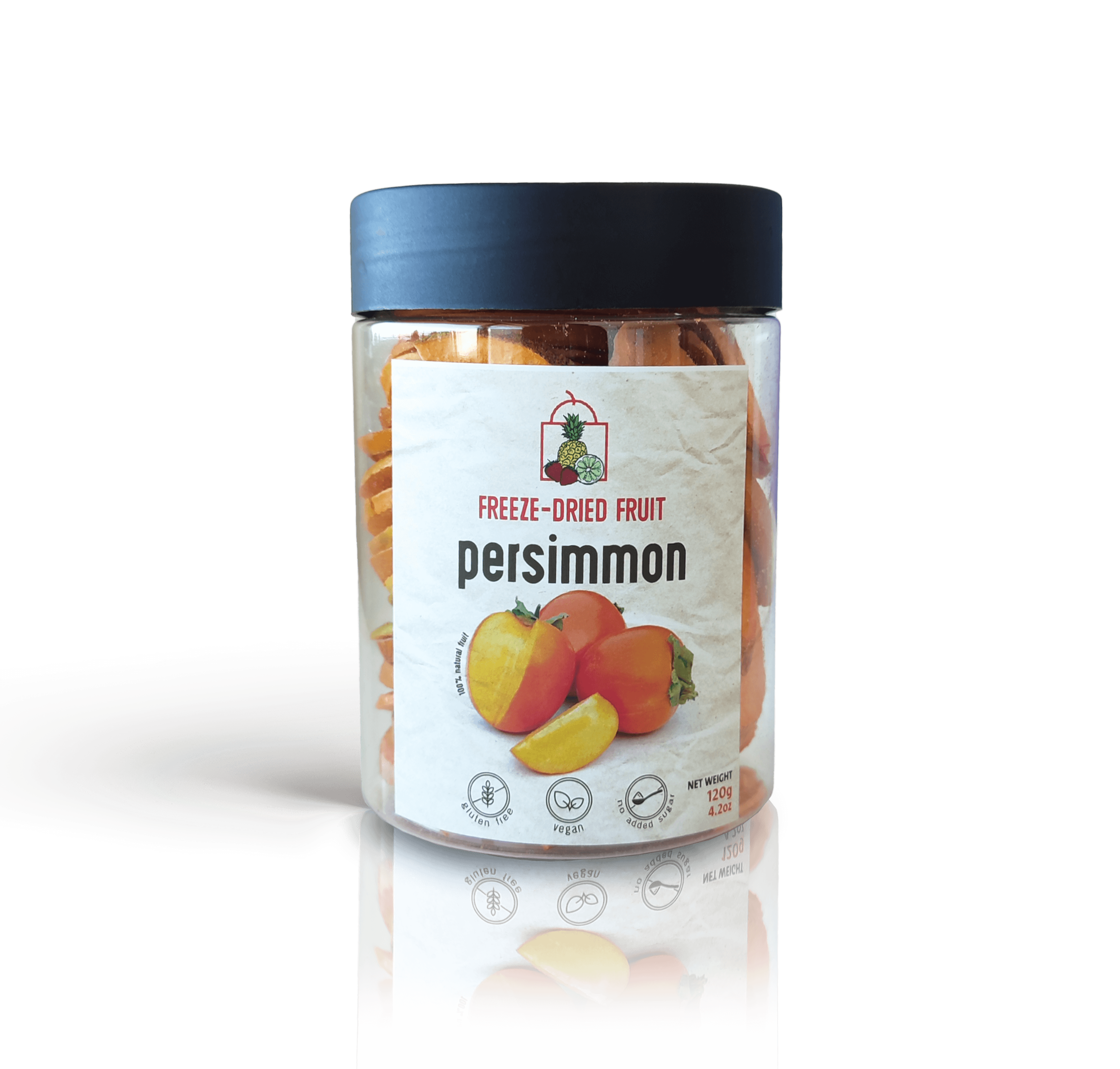 Freeze Dried Persimmon Snack by Diaita Smart Foods (Worldwide Shipping)