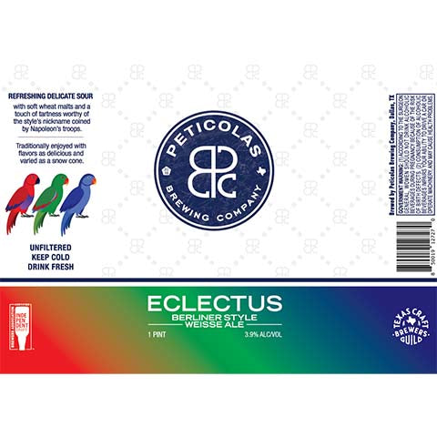 Peticolas Eclectus Sour by CraftShack Liquor Store