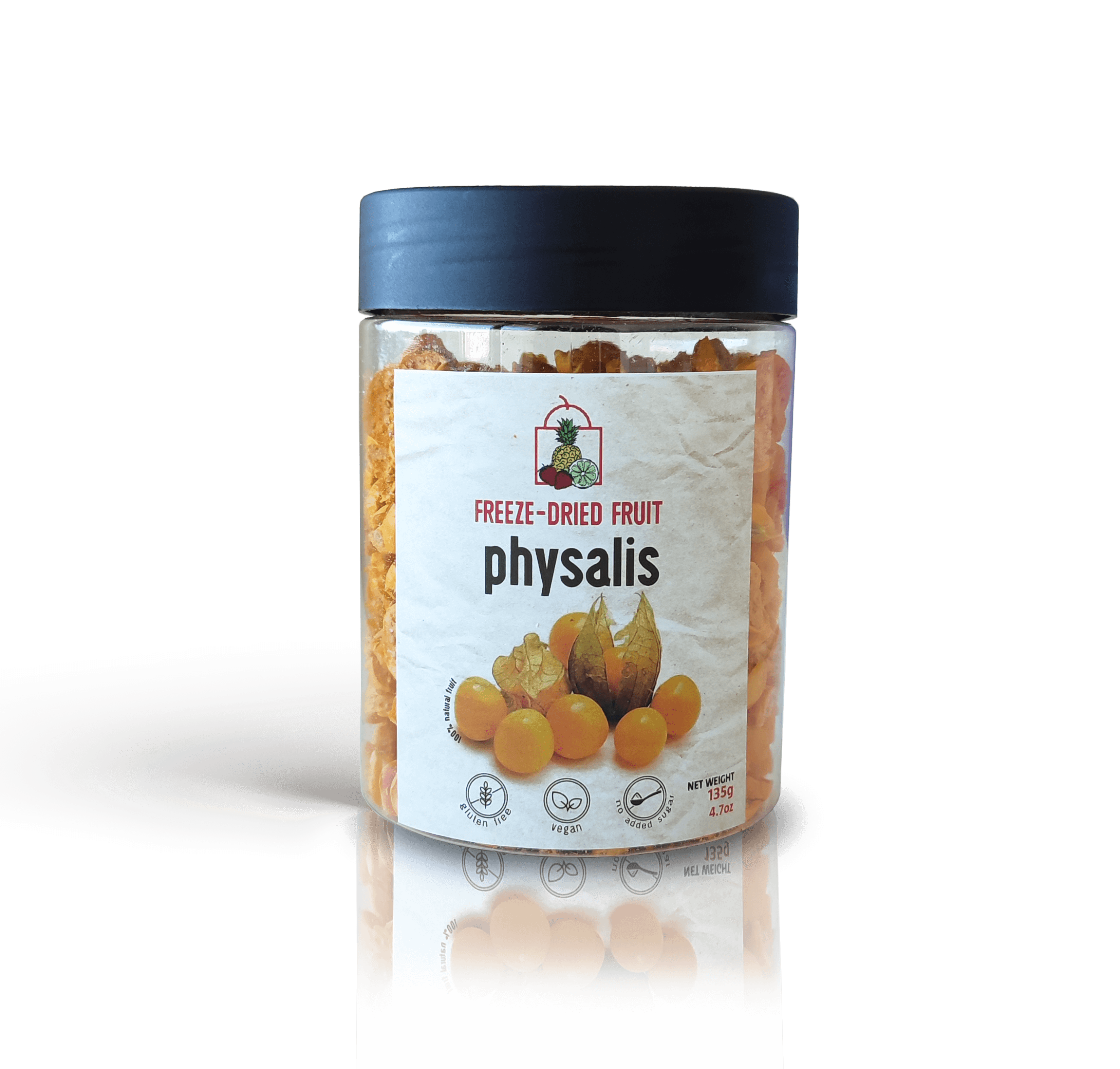 Freeze Dried Organic Physalis (Groundcherry) by Diaita Smart Foods (Worldwide Shipping)