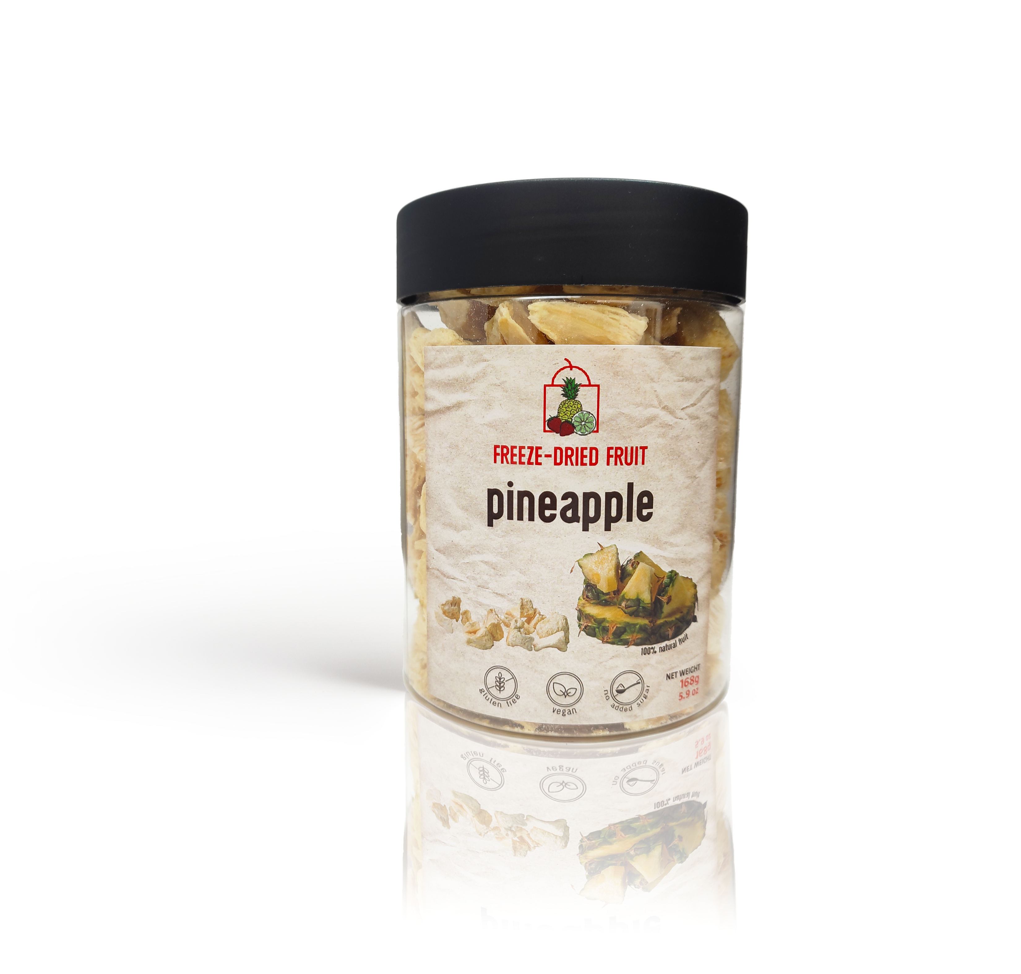 Freeze Dried Pineapple Snack by Diaita Smart Foods (Worldwide Shipping)