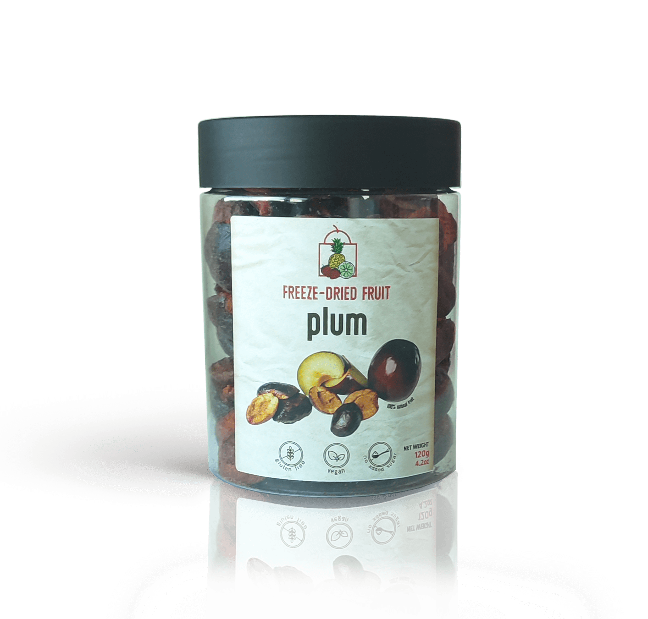 Freeze Dried Plums Snack by Diaita Smart Foods (Worldwide Shipping)