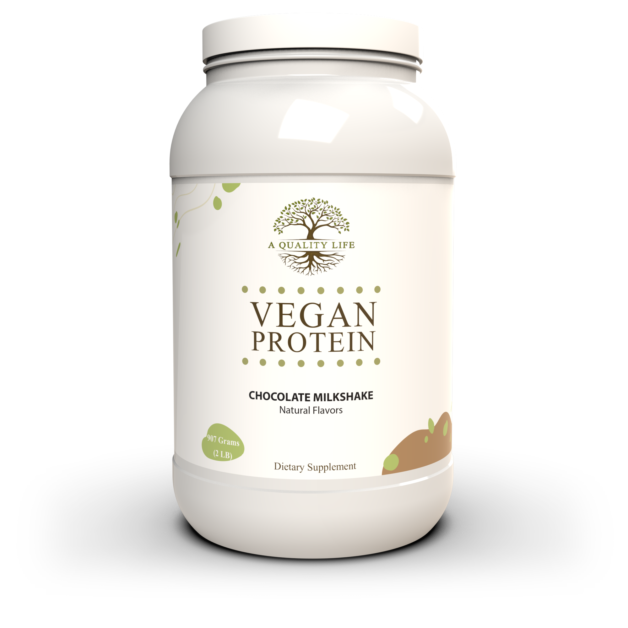 Vegan Protein Chocolate Milkshake by A Quality Life Nutrition