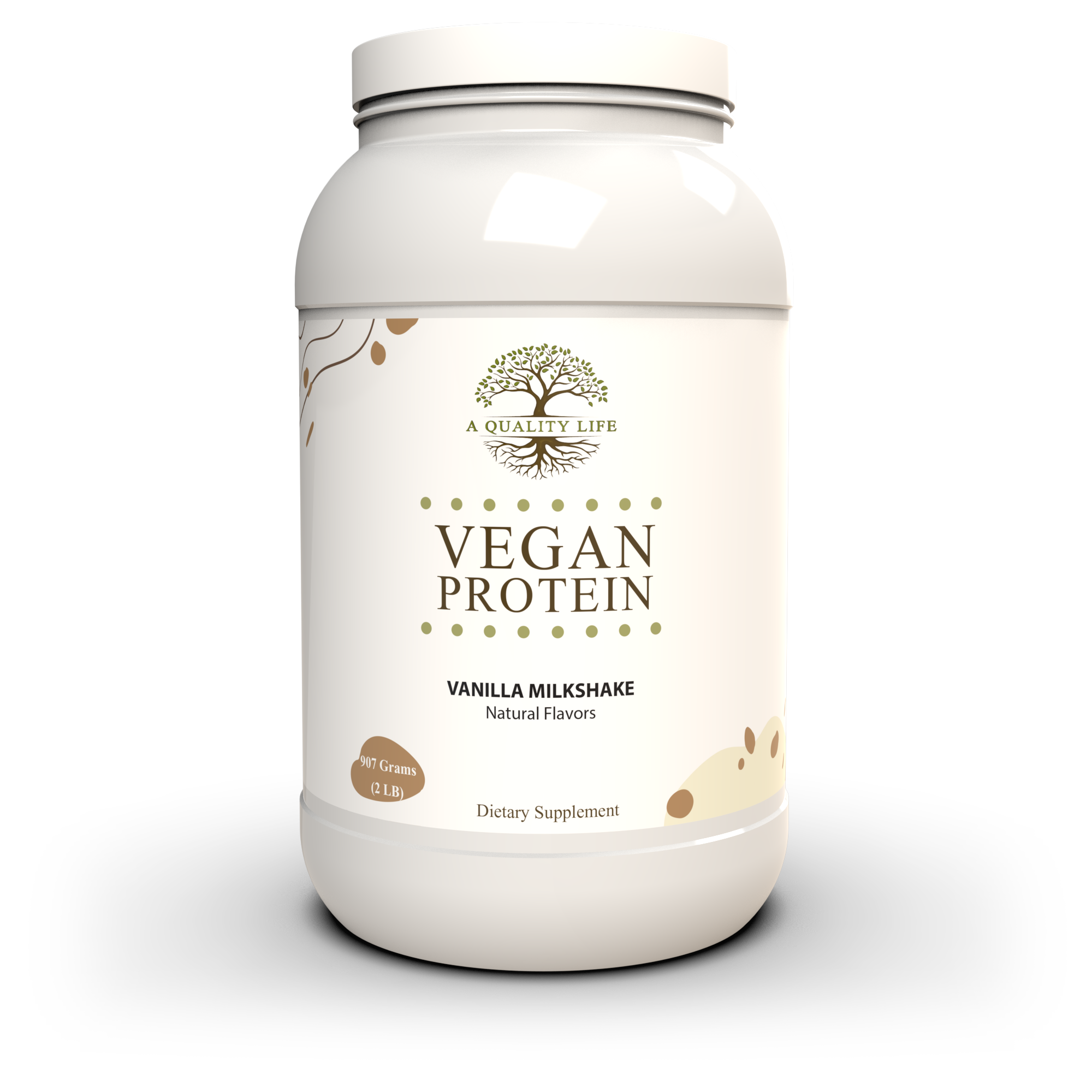 Vegan Protein Vanilla Milkshake by A Quality Life Nutrition