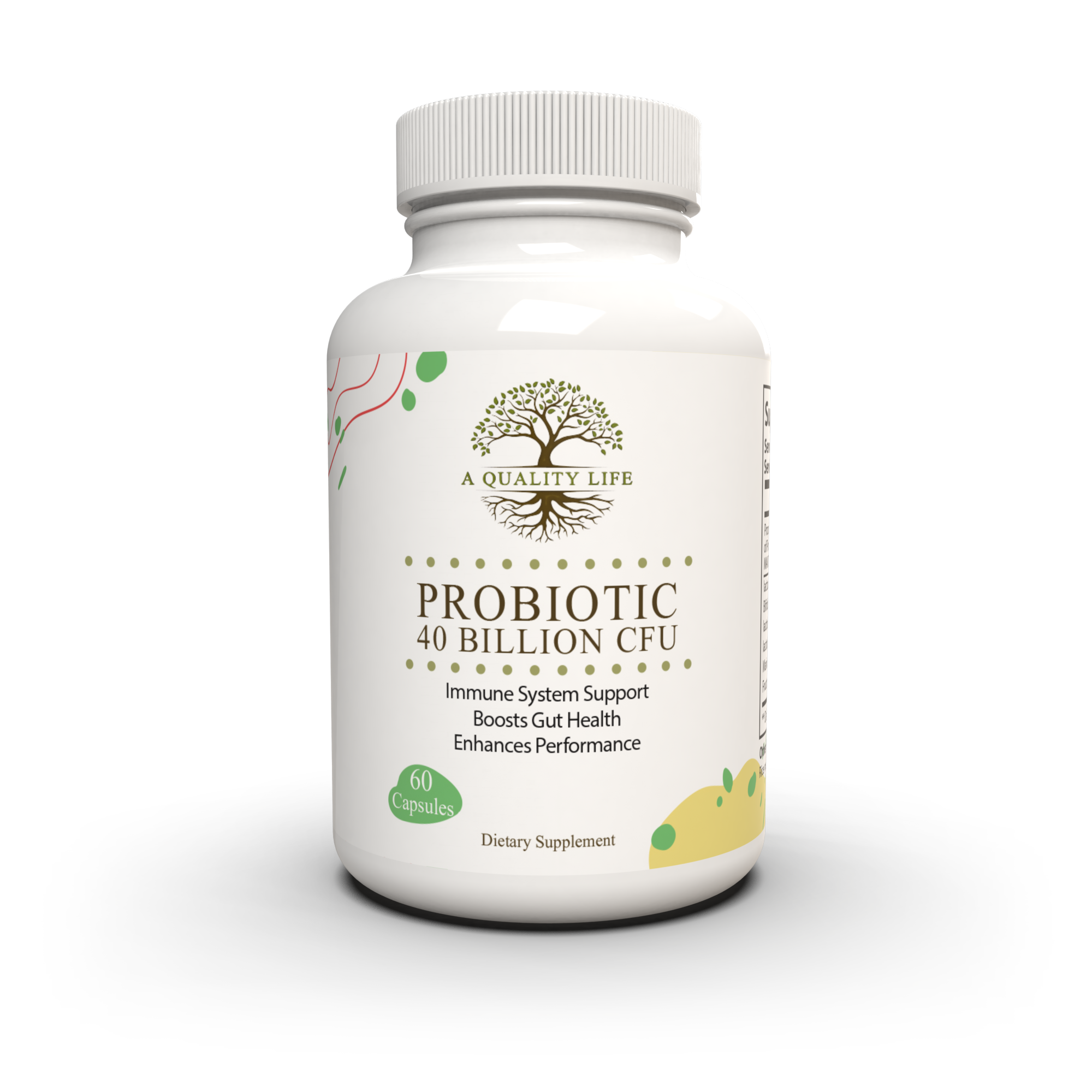 Probiotic 40 Billion CFU by A Quality Life Nutrition