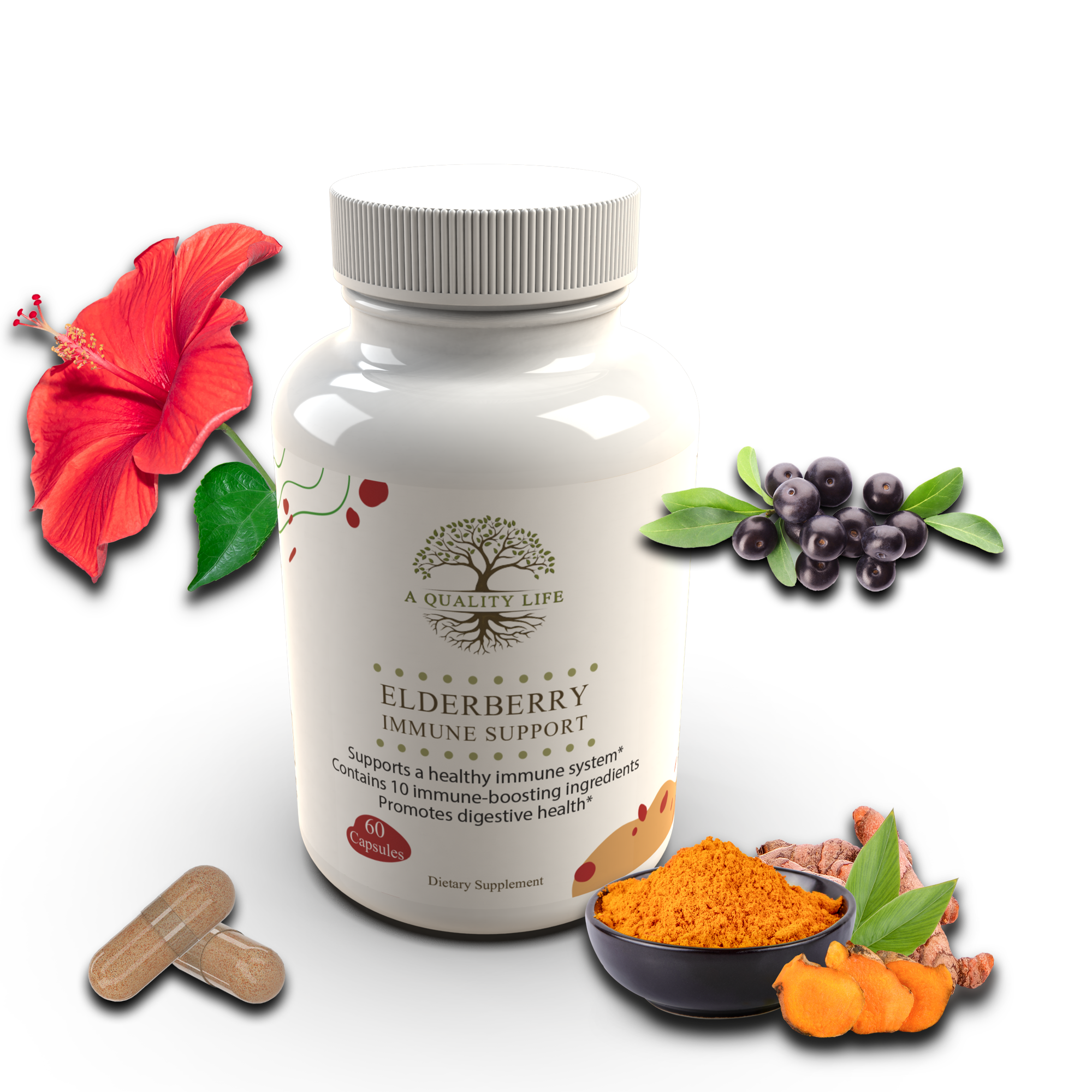 Elderberry Immune Support by A Quality Life Nutrition