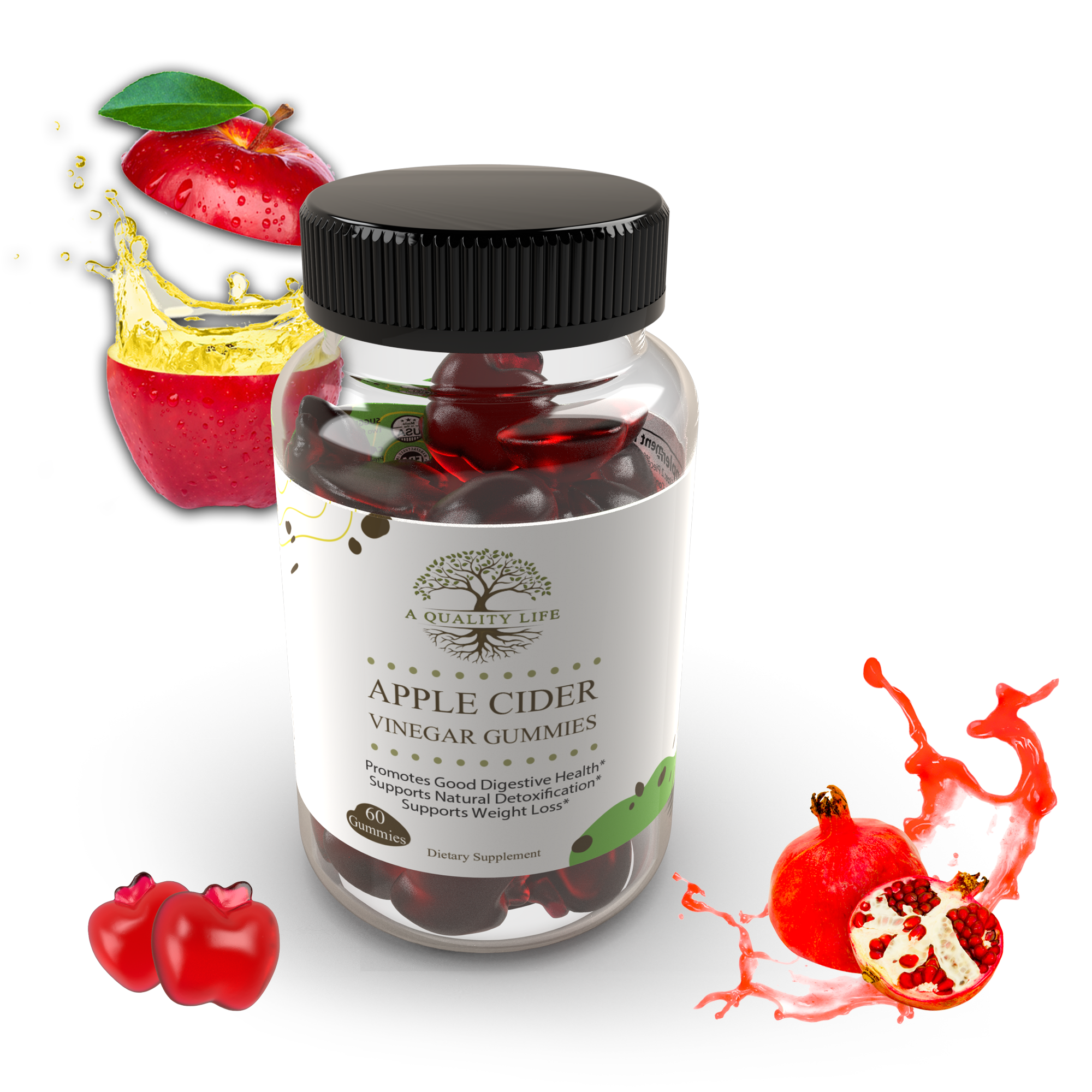 Apple Cider Vinegar Gummies by A Quality Life Nutrition