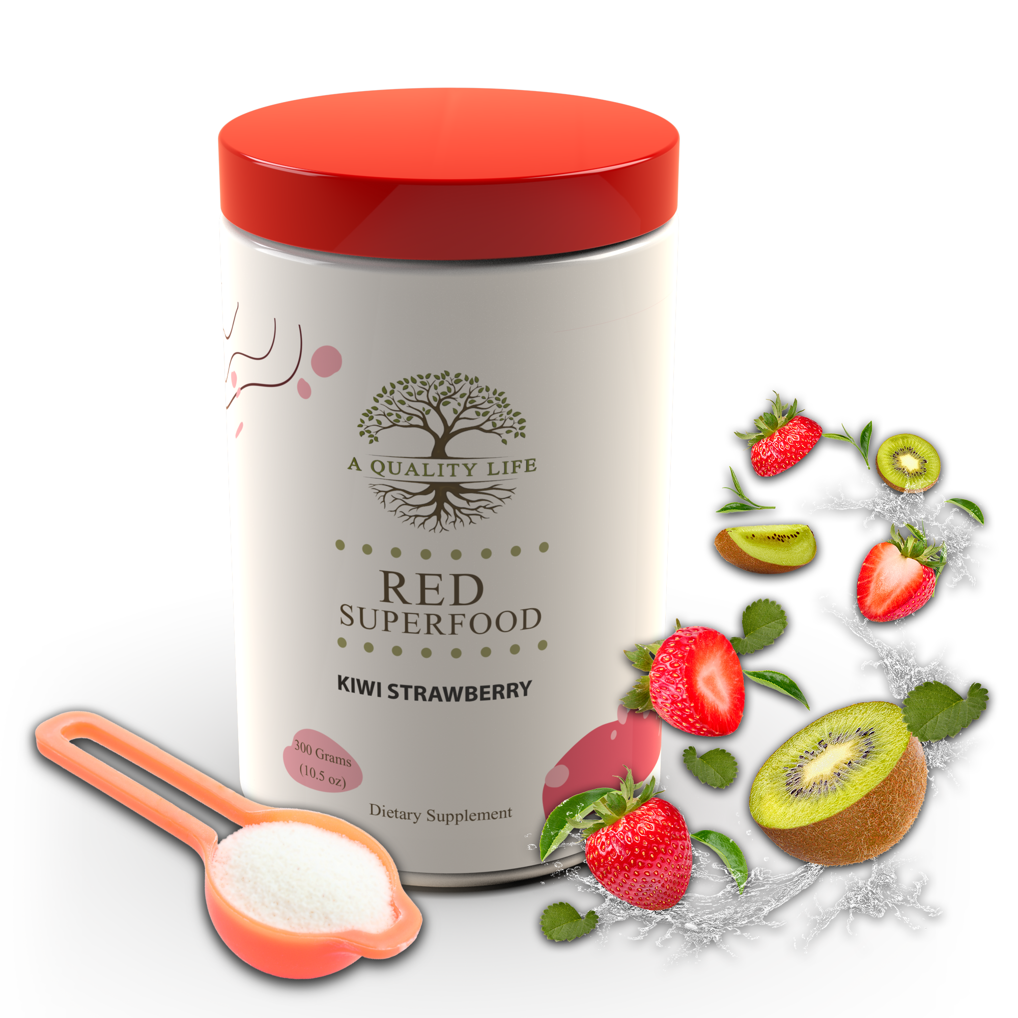 Red Superfood - Kiwi Strawberry by A Quality Life Nutrition