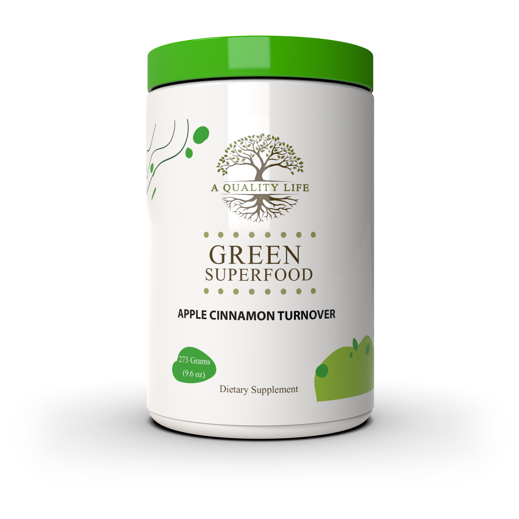 Green Superfood - Apple Cinnamon Turnover by A Quality Life Nutrition