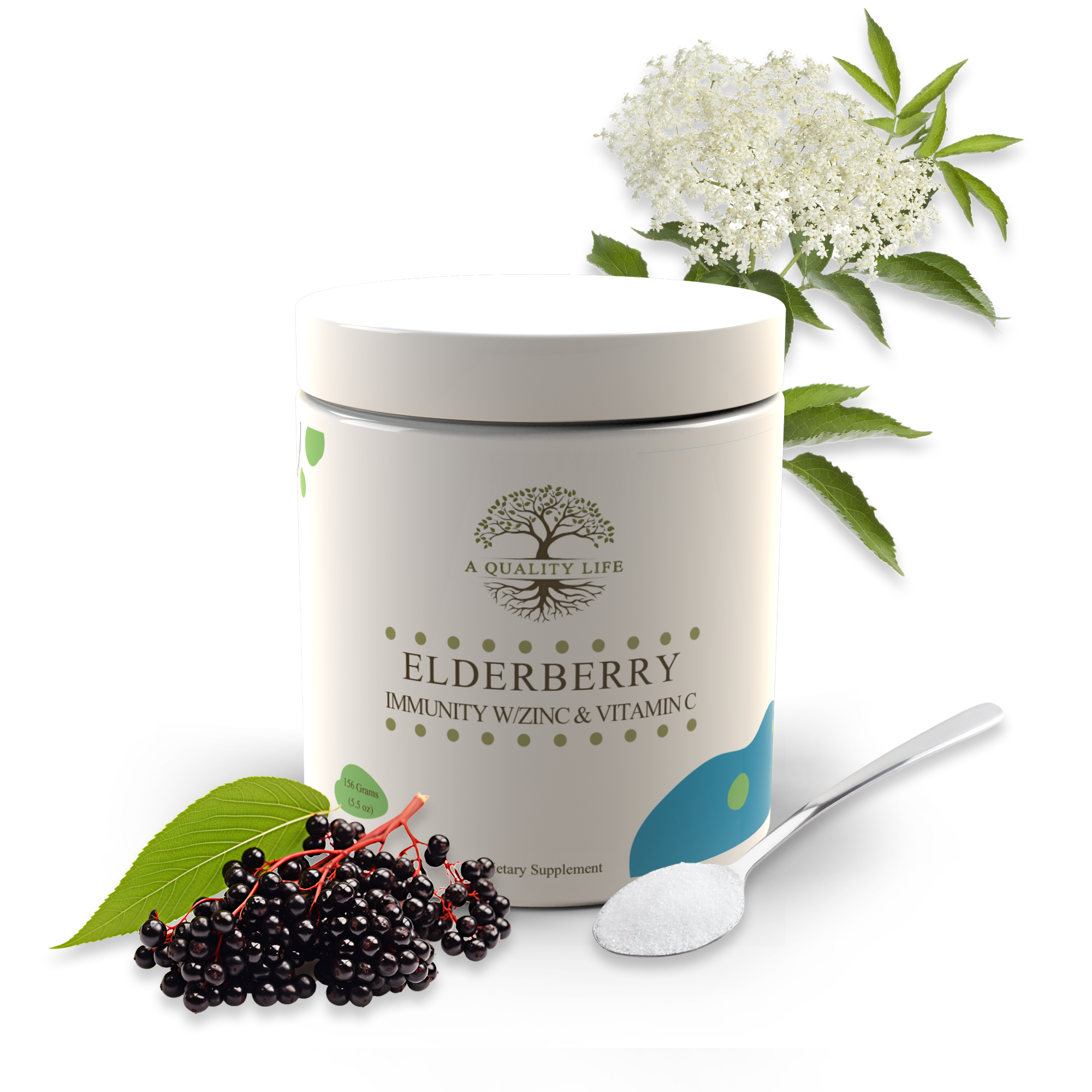 Elderberry, Zinc and Vitamin C Formula by A Quality Life Nutrition