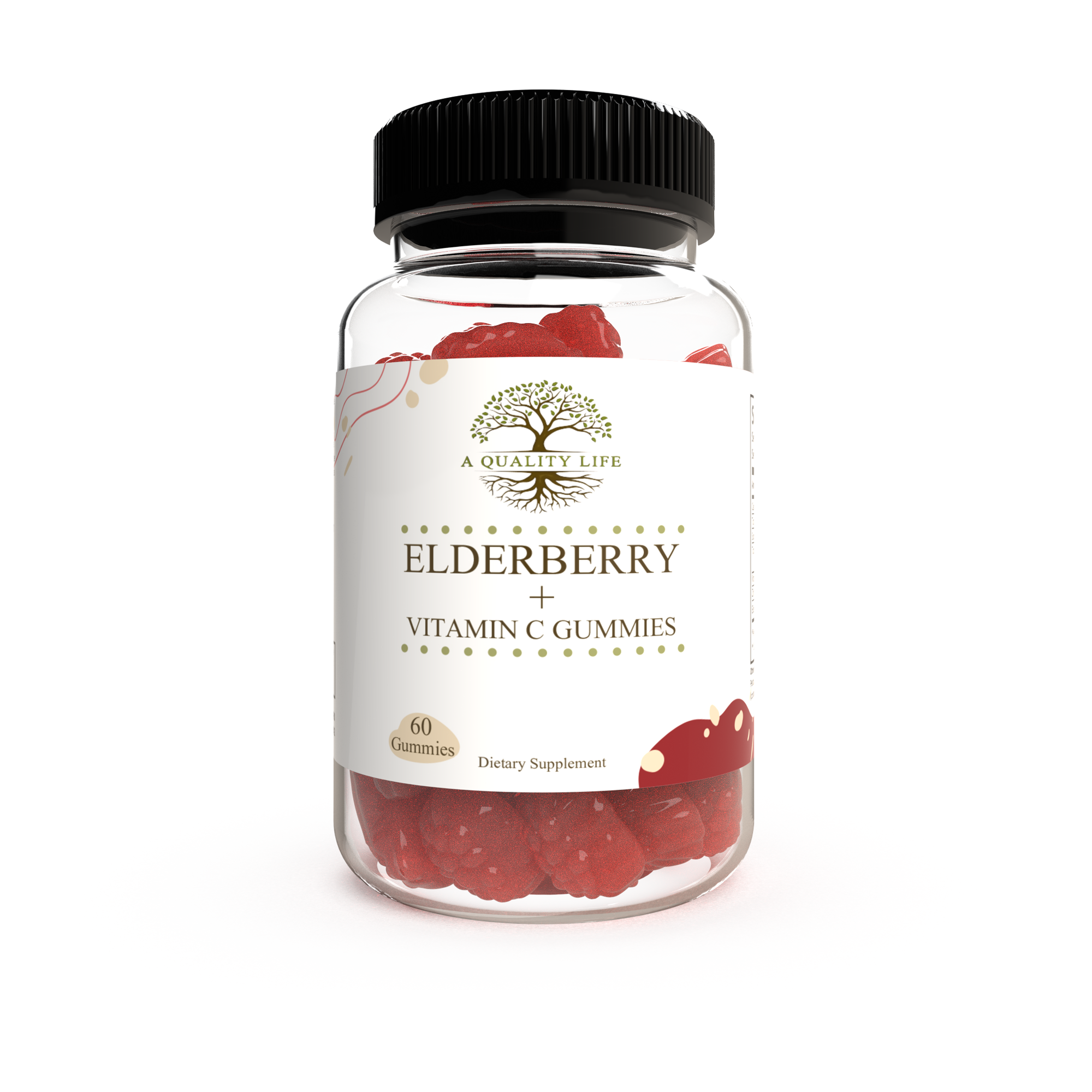 Elderberry & Vitamin C Gummies by A Quality Life Nutrition