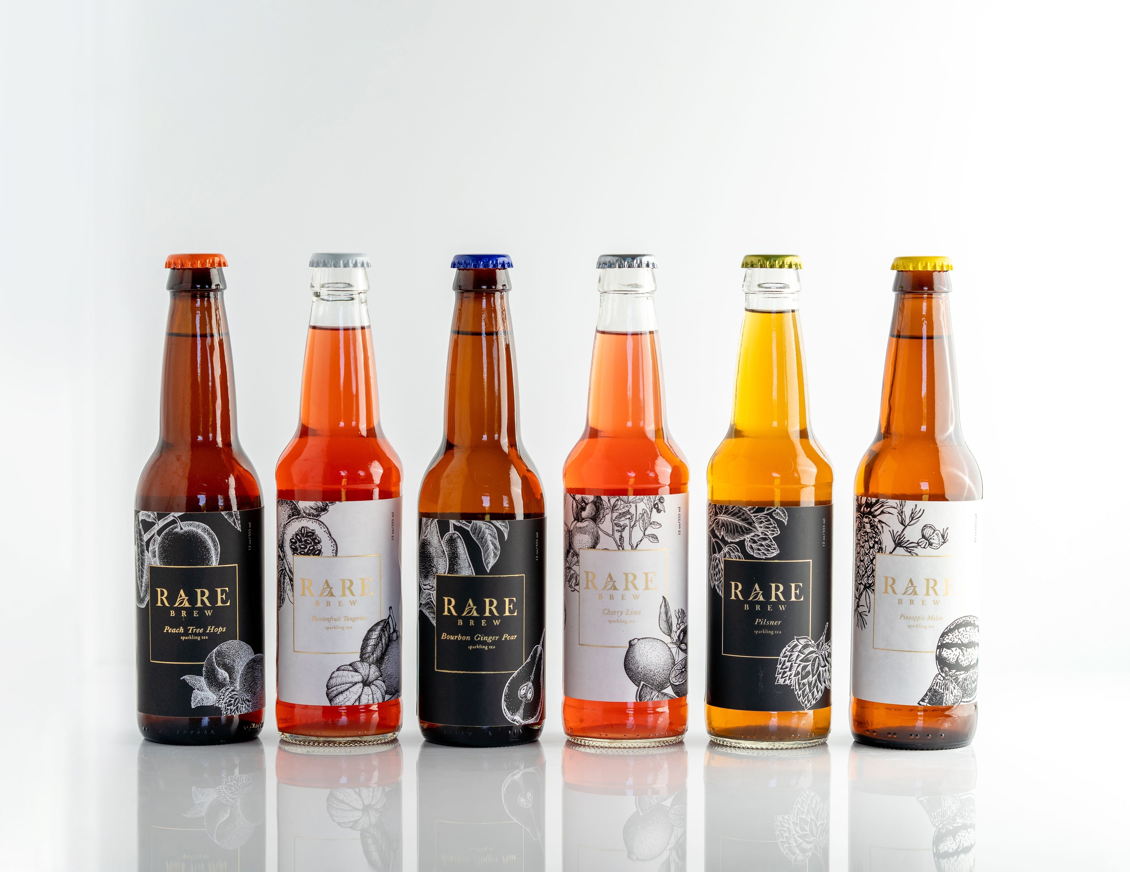 Variety Pack of Sparkling Teas by RARE BREW